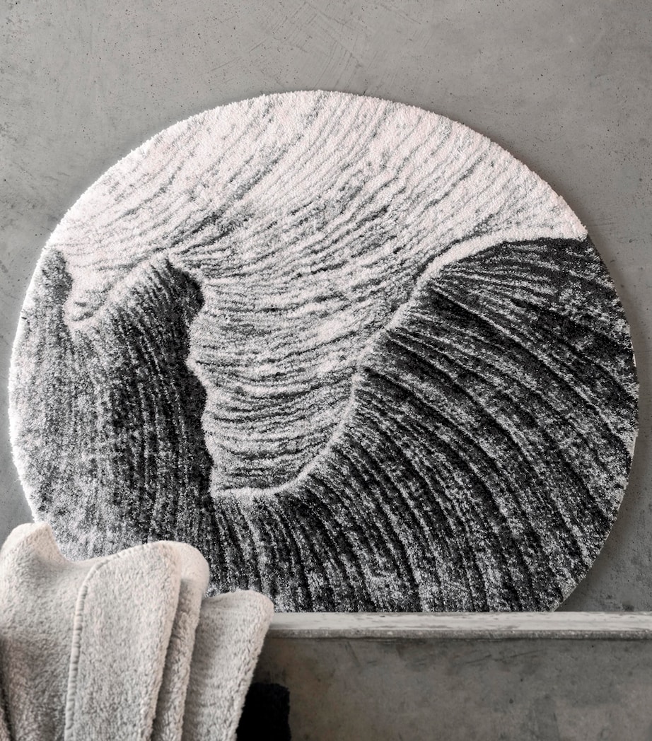 Abyss & Habidecor Yoji Bath Mat (90cm) Silver Image 4
