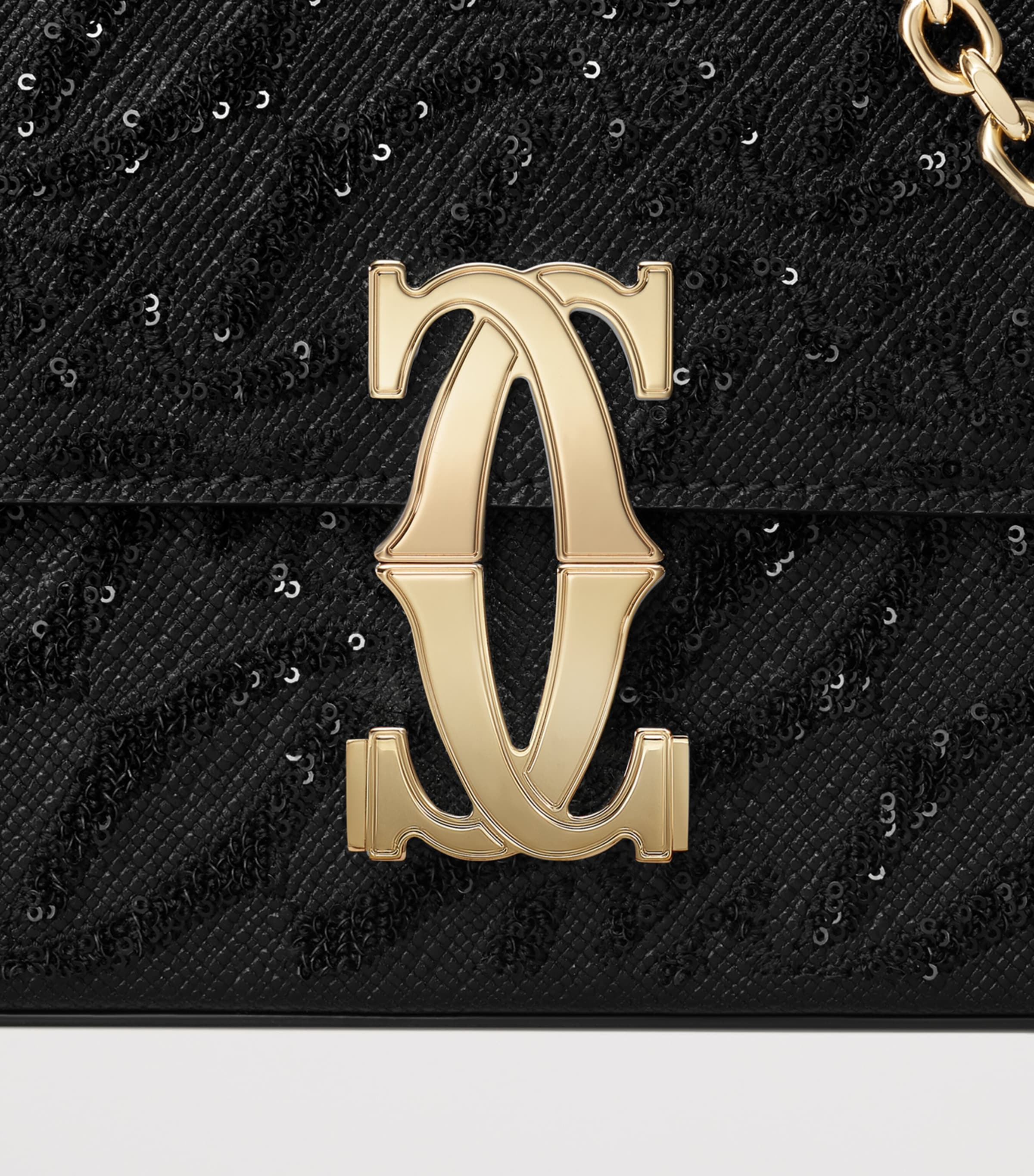 Mini C de Cartier Chain Bag BLACK Image 6