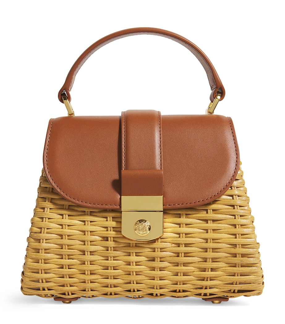 Small Wicker Avenue Top-Handle Bag HAZELWOOD Image 1