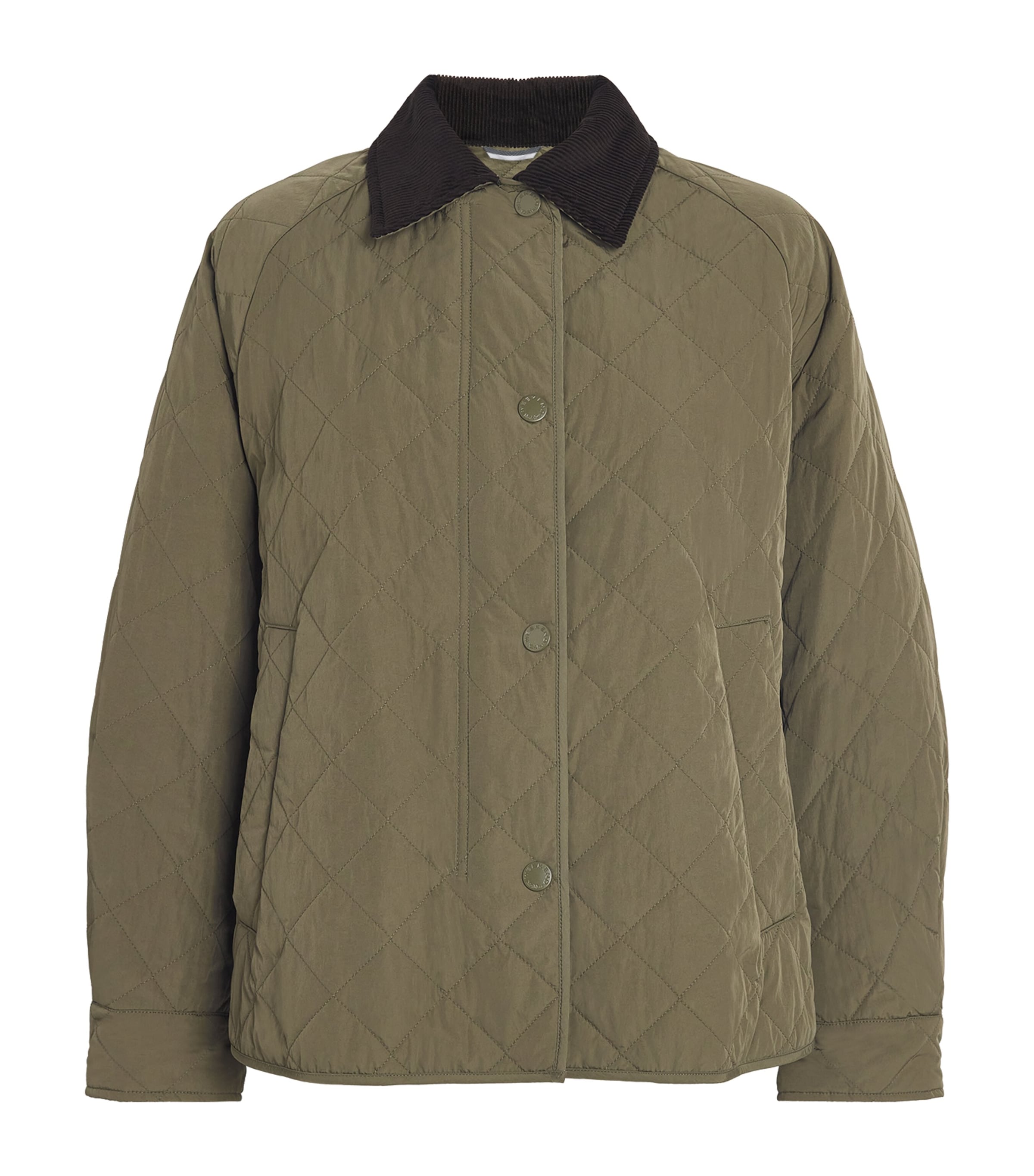 Shop Weekend Max Mara Water-repellent Quilted Jacket In Green