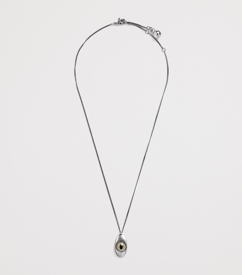 Cat Eye Pendant Necklace BR098LIGHTCHSNT Image 3