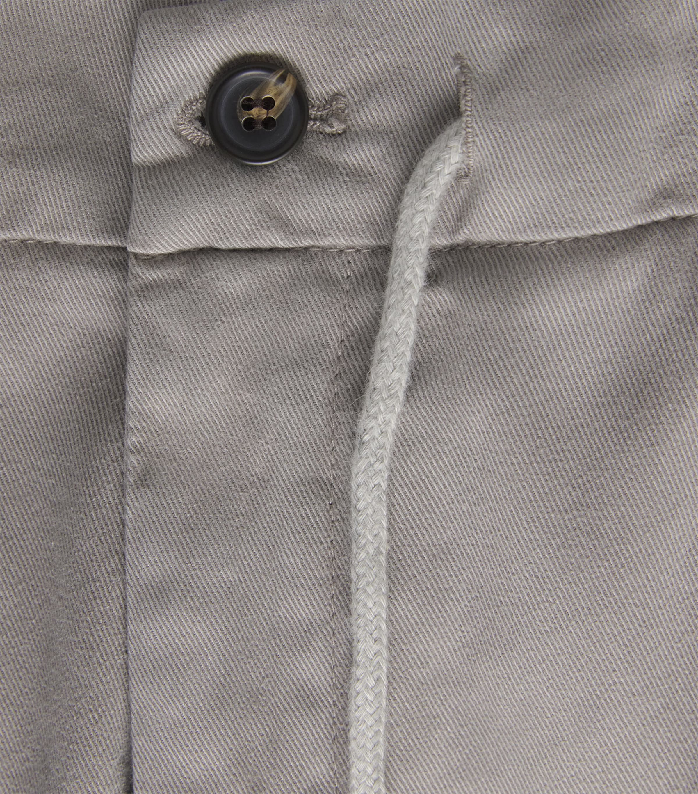 Eleventy Mens Twill Drawstring Pleated Straight Trousers Cardamomo Chiaro Image 6