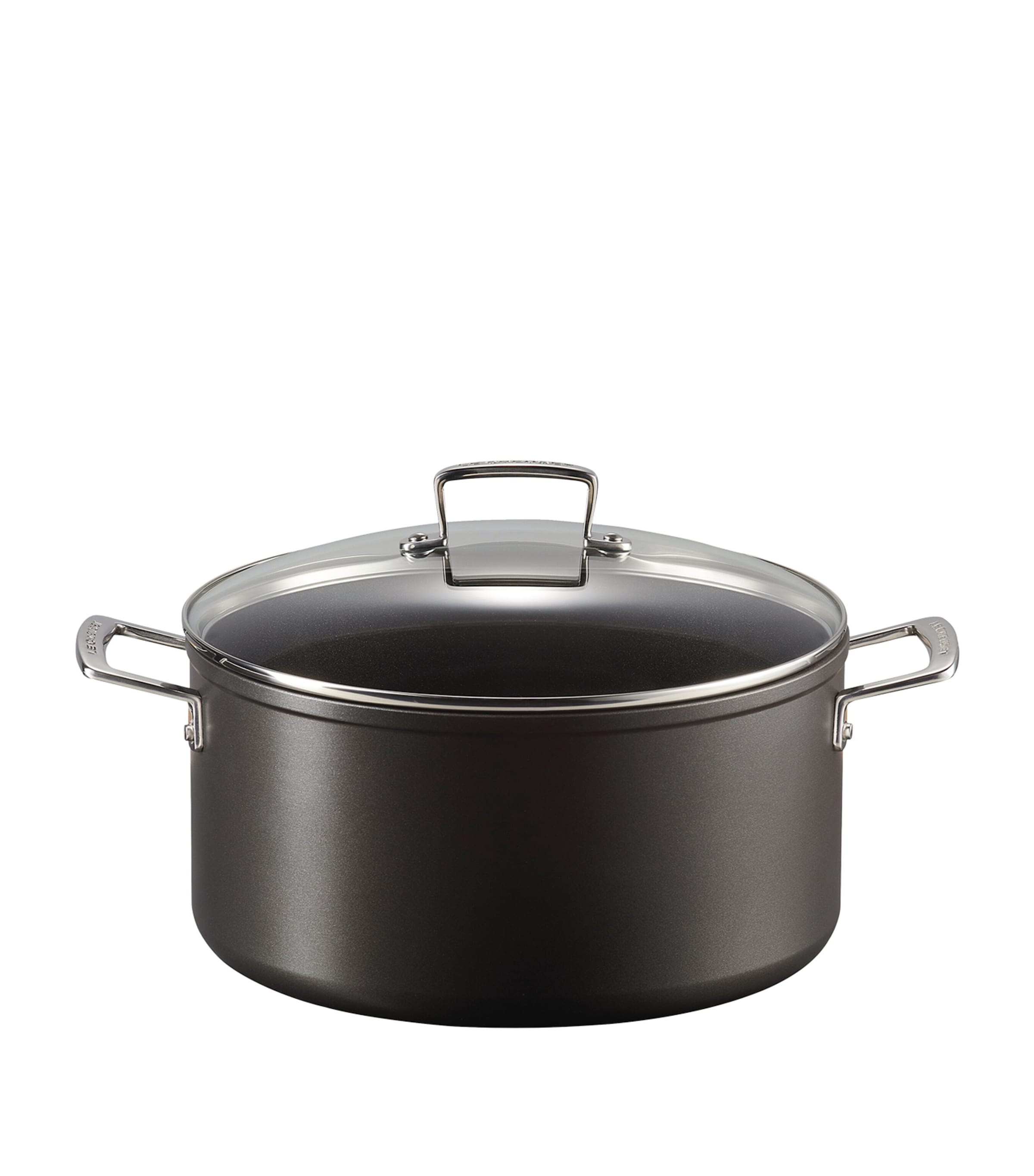 Shop Le Creuset Toughened Non-stick Deep Casserole Dish In Black