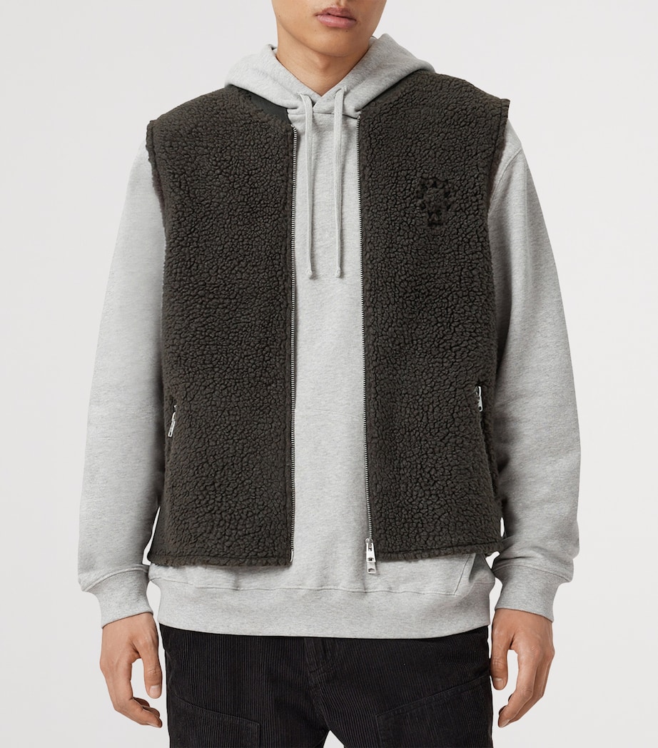 Fleece Otis Gilet DARK KHAKI GREEN Image 4