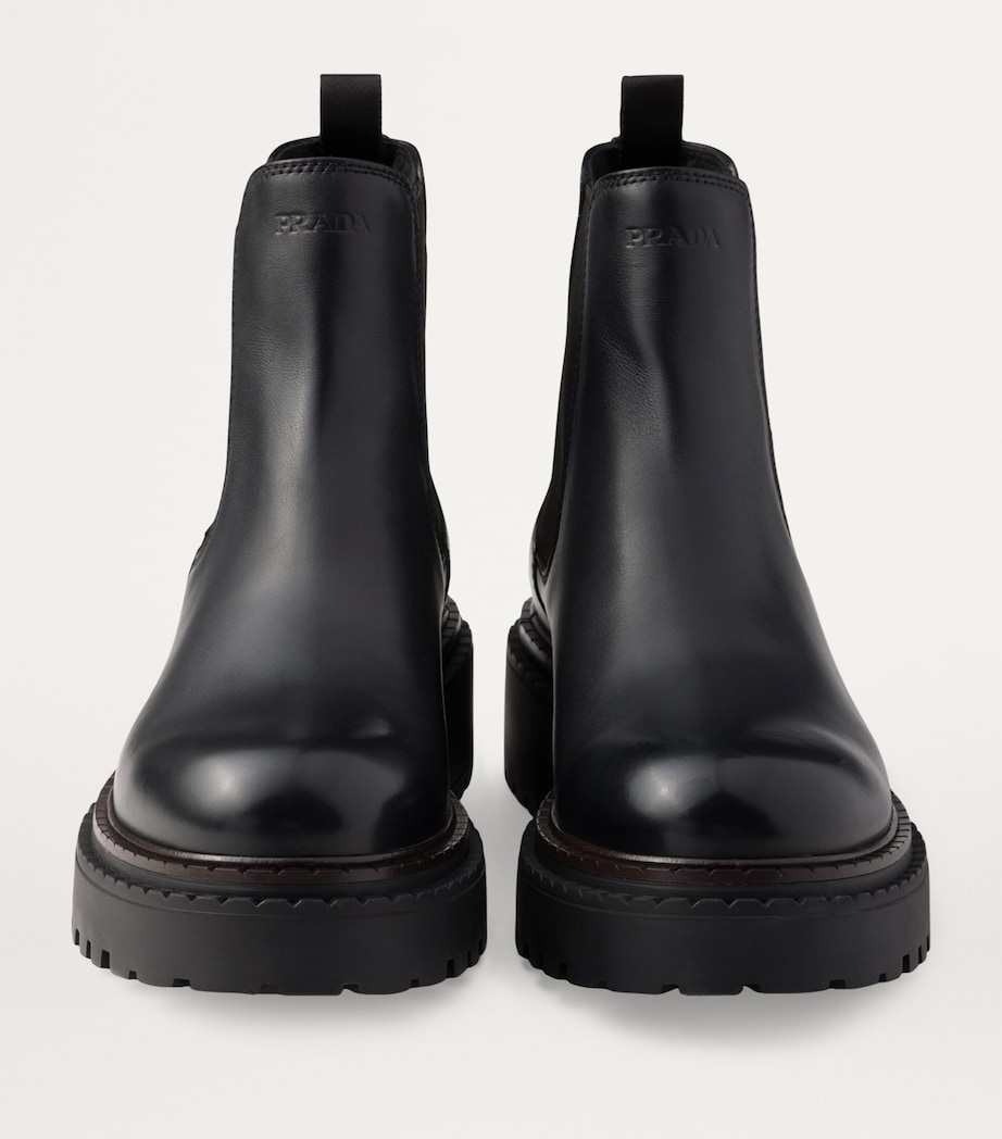 Prada Leather Chelsea Boots Image 4