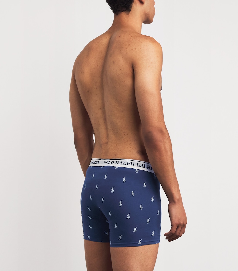 Stretch-Cotton Boxer Briefs (Pack of 3) RSTCNVYAOPP/SNRS/BLK Image 3