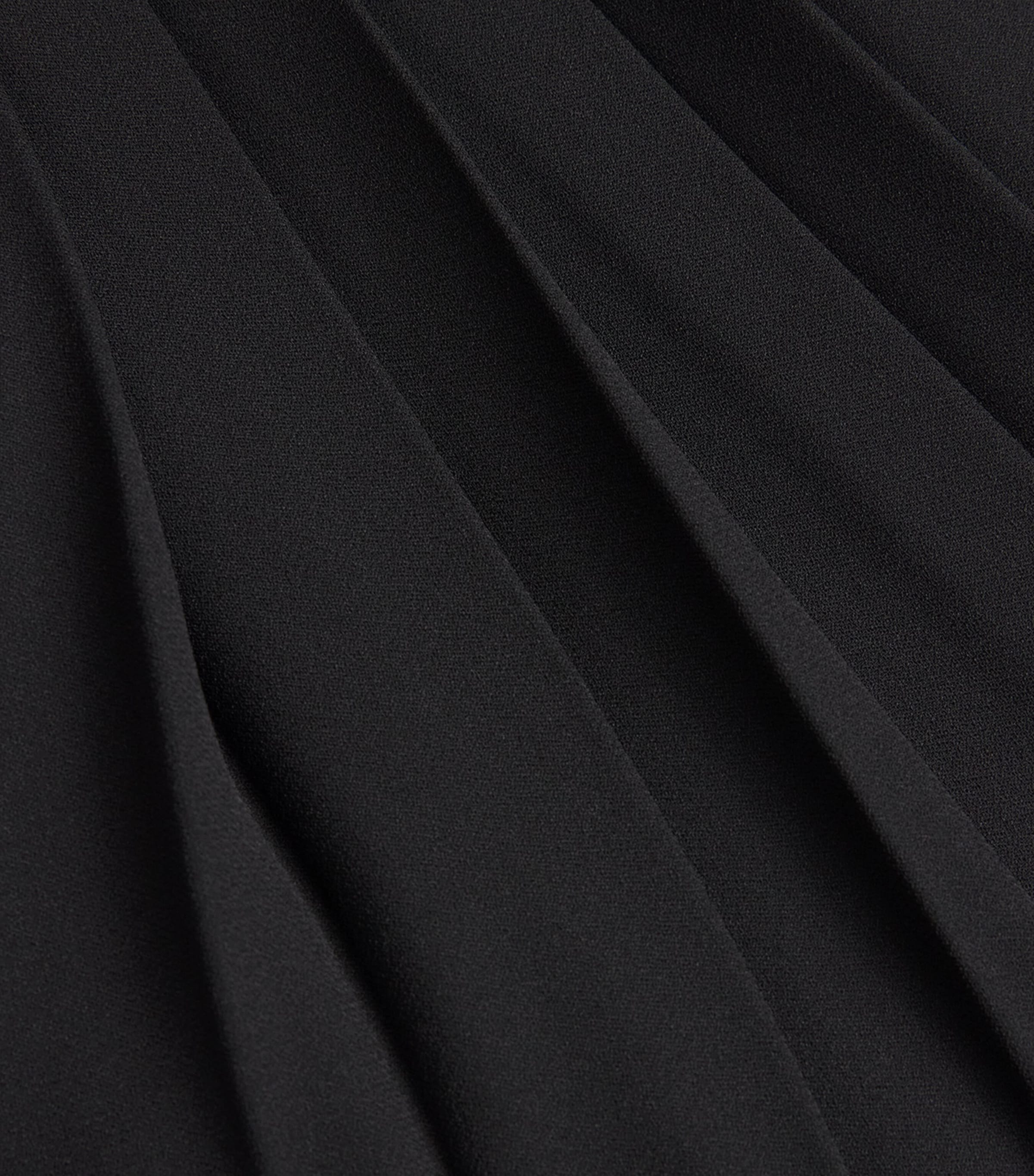 ME+EM Womens Crepe Slit Pleated Maxi Skirt Black Image 6