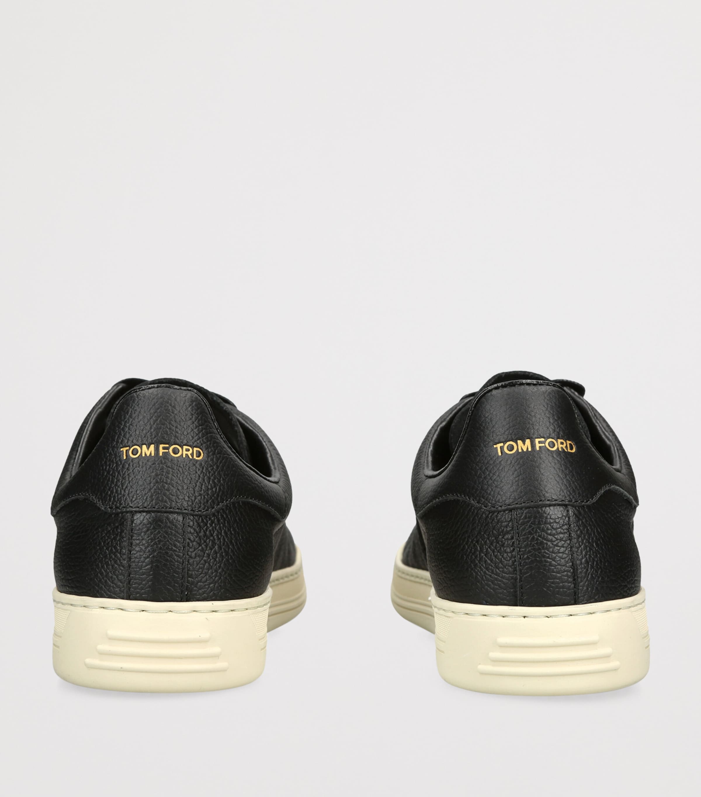 TOM FORD Leather Warwick Sneakers Blk/white Image 4