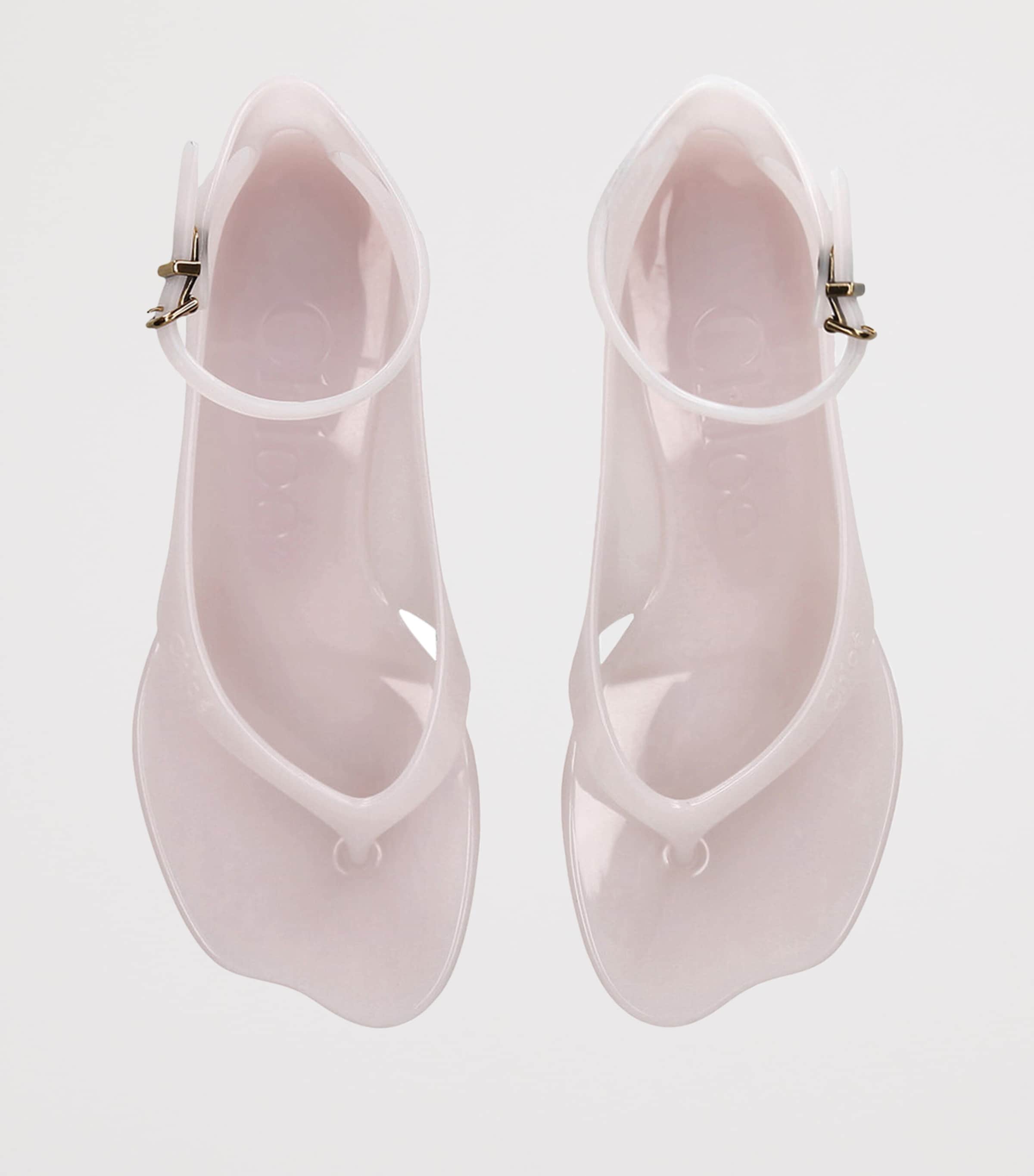 Chloé Jelly Heeled Sandals 25 Pale Pink Image 4