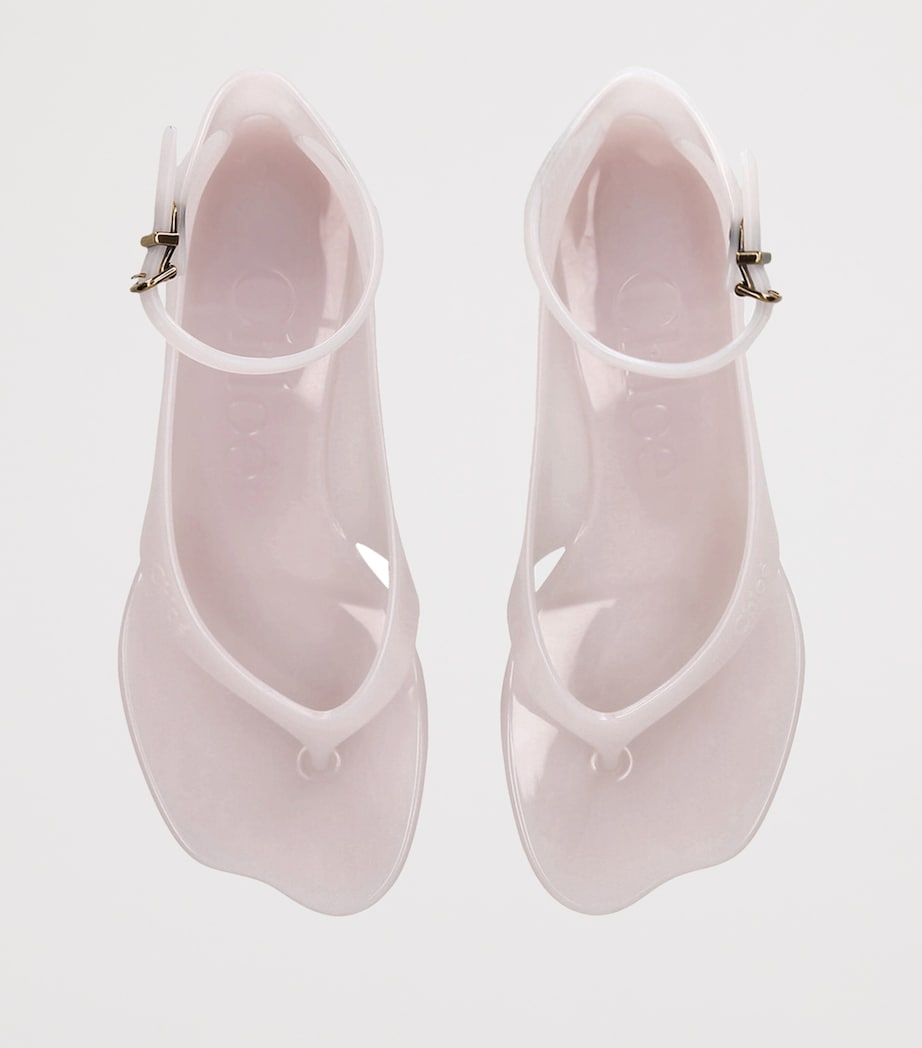 Chloé Jelly Heeled Sandals 25 Pale Pink Image 4
