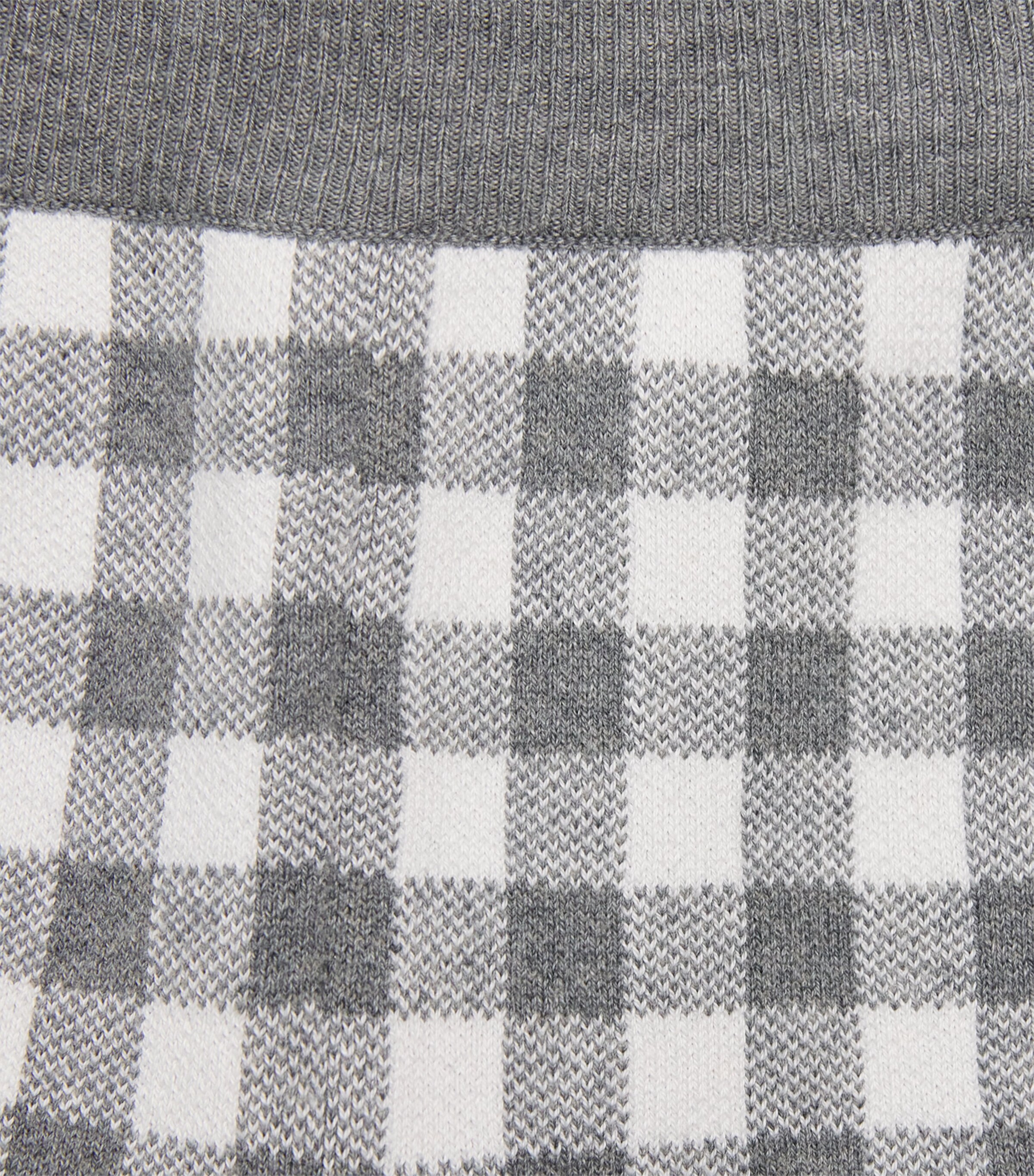Thom Browne Kids Gingham Split-Hem Shorts (2-12 Years) Lt Grey Image 3