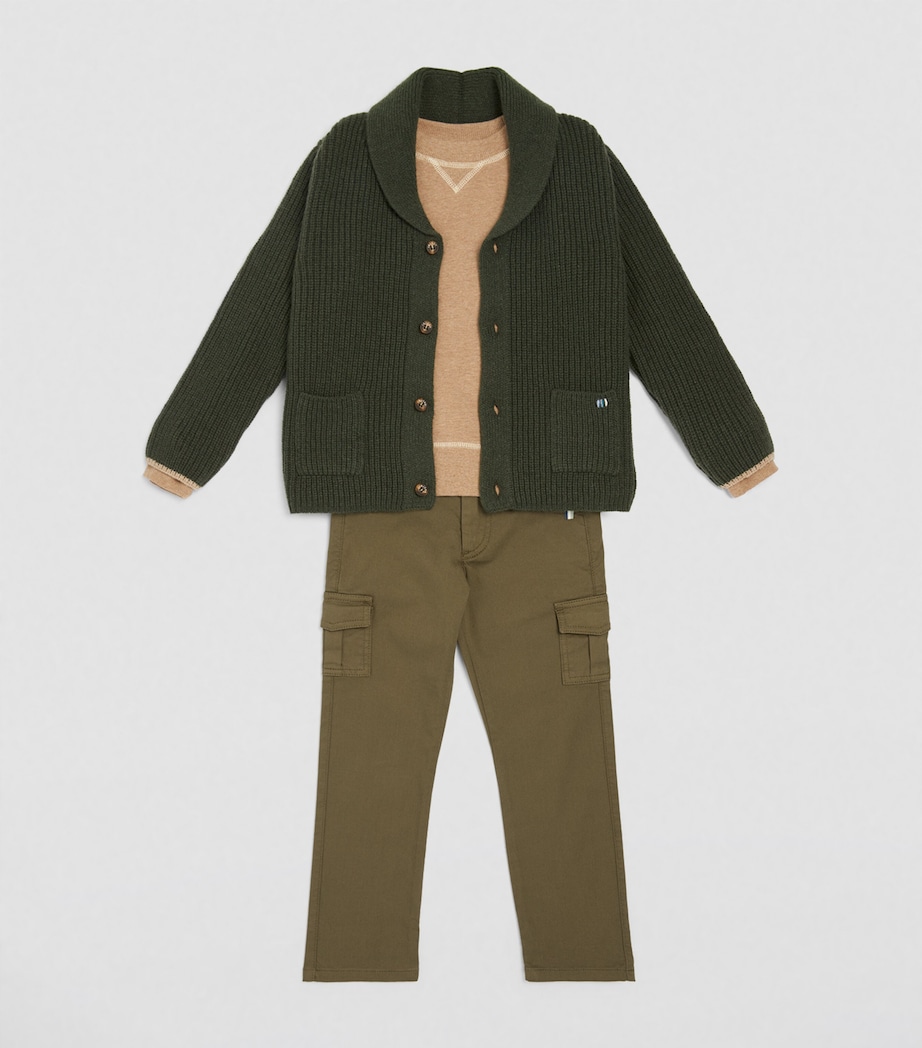 Canvas Cargo Trousers (2-14 Years) KHAKI Image 3