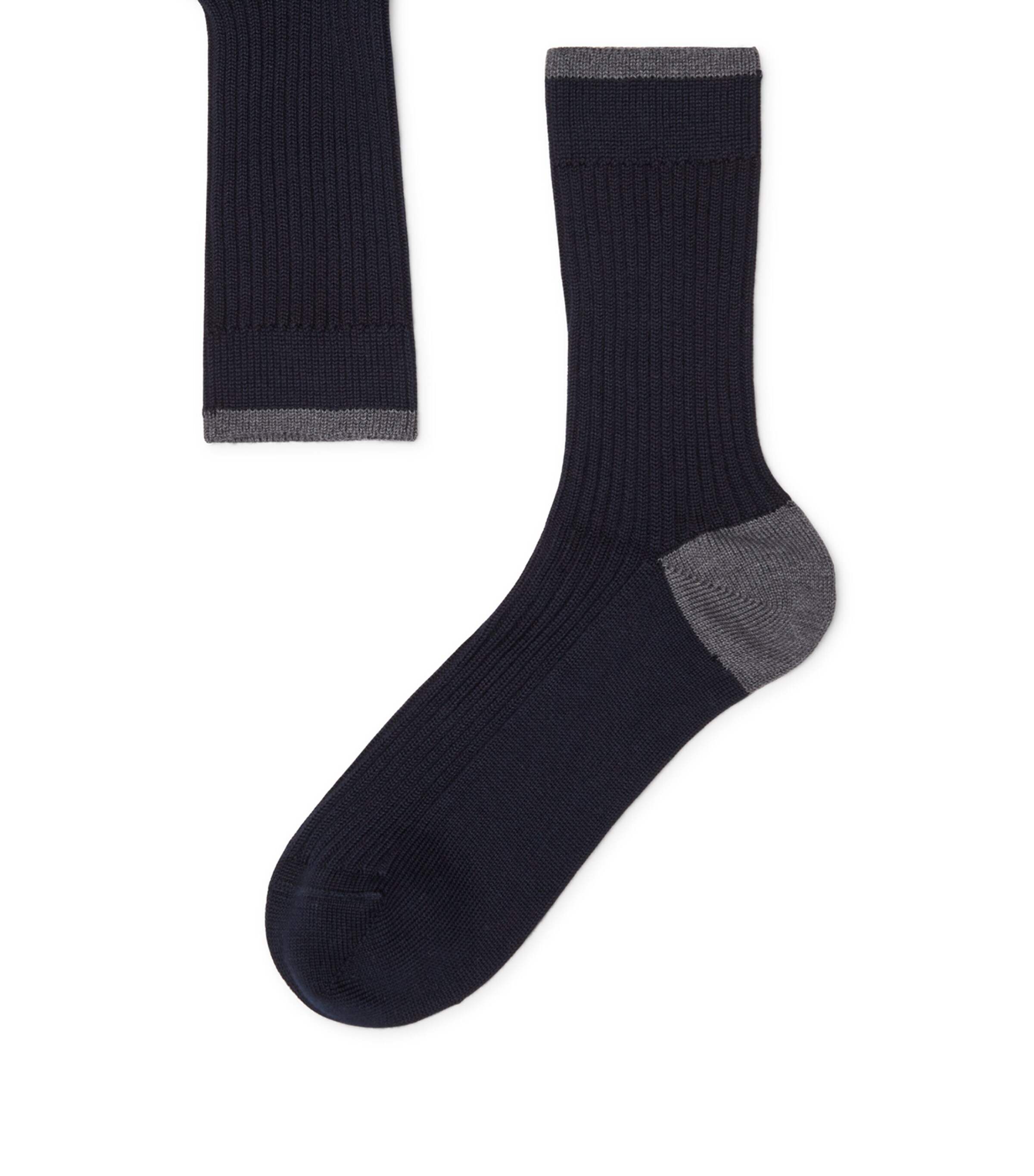 Brunello Cucinelli Cotton Ribbed Mid-Calf Socks | Men Clothing | Socks & Underwear | Socks | Designers | Brunello Cucinelli