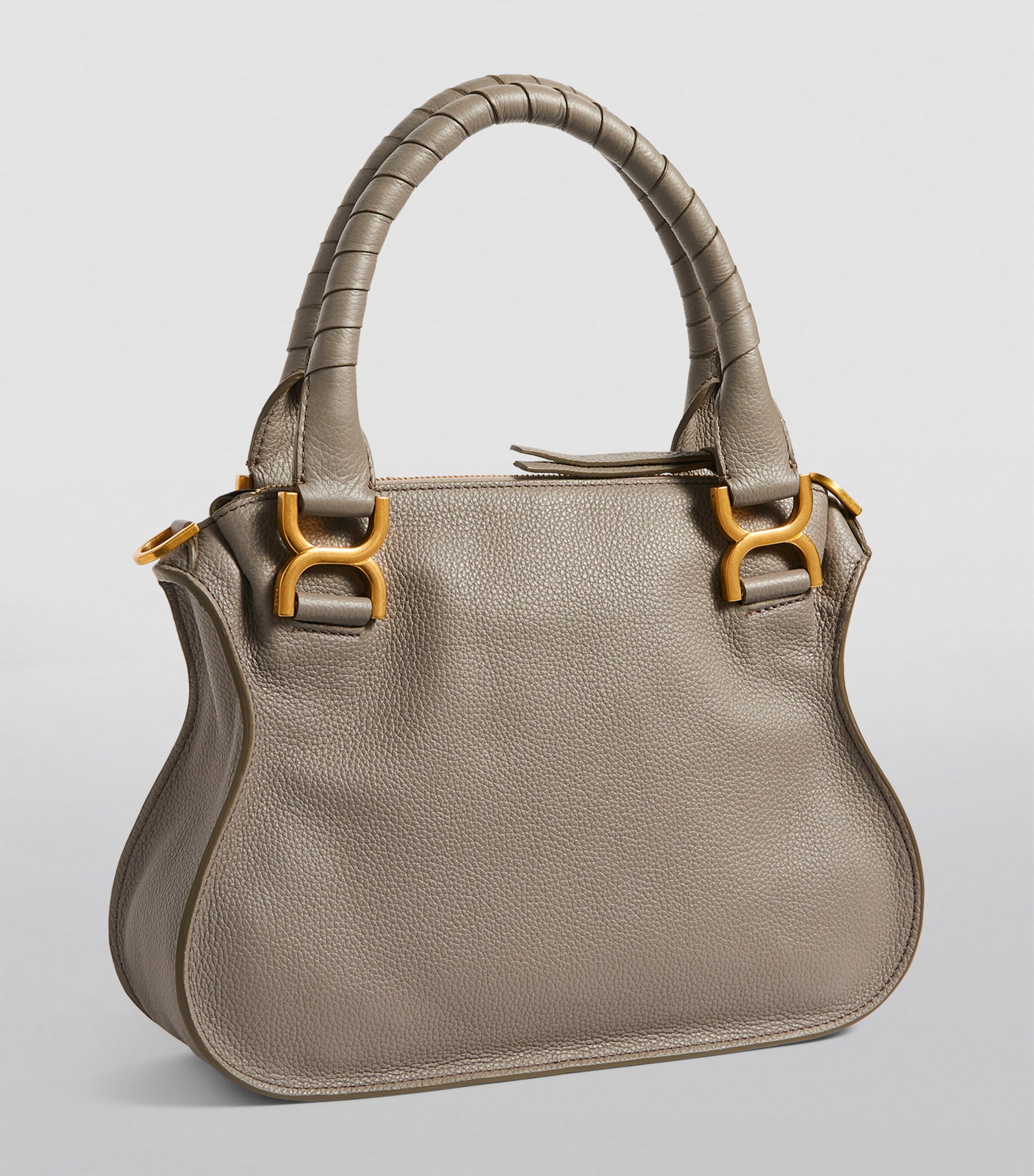 Chloé Small Leather Marcie Top-Handle Bag | Harrods US