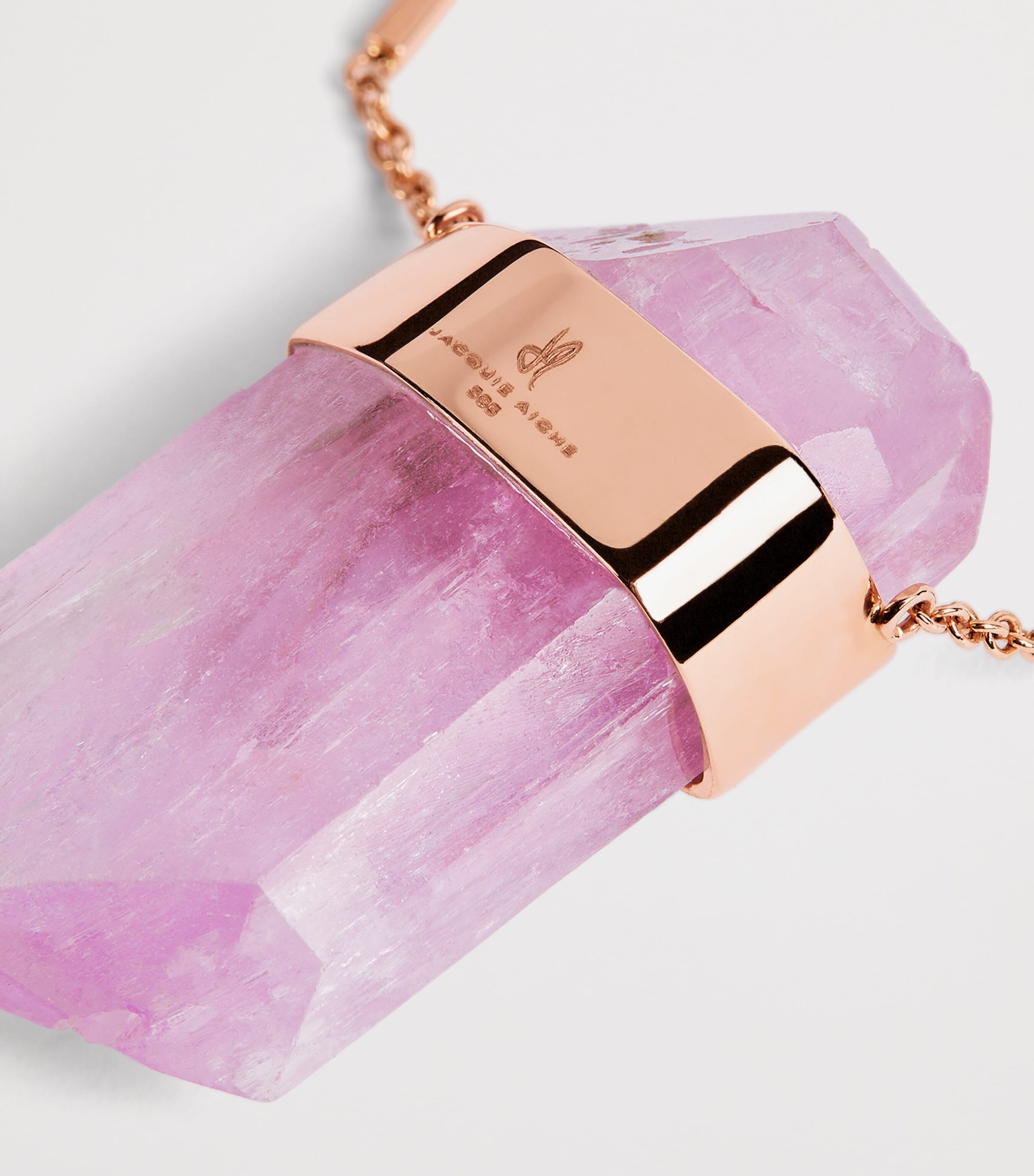 Jacquie Aiche Rose Gold, Diamond, Kunzite and Crystal One-of-a