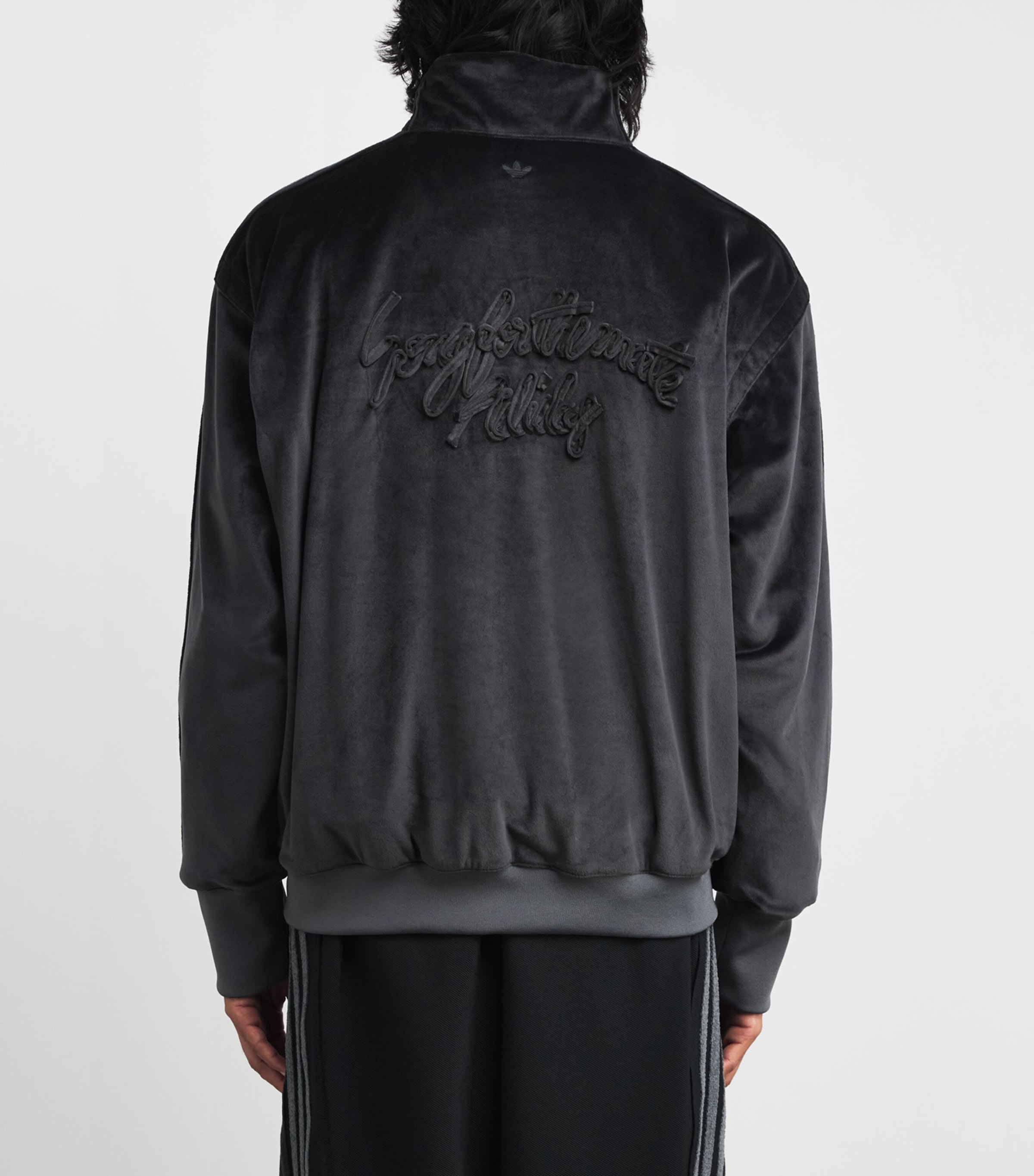 Originals x Song for the Mute Velvet Track Jacket BLACK Image 4