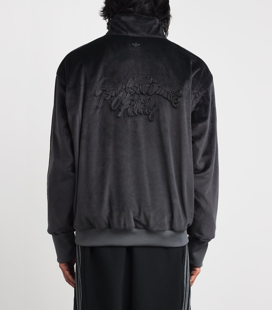 Originals x Song for the Mute Velvet Track Jacket BLACK Image 4