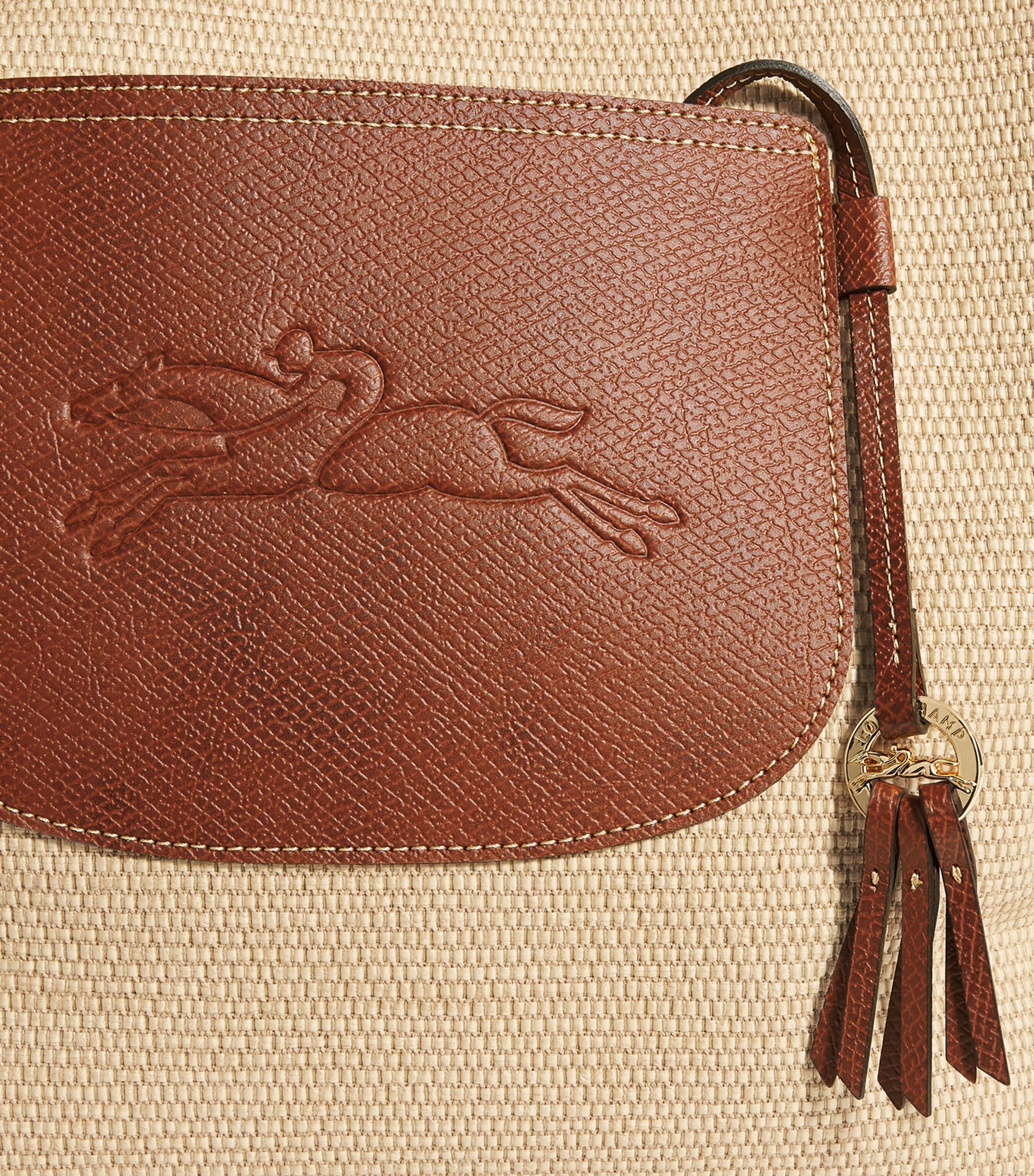 Longchamp Large Le Pliage Basket Bag Brown Image 6