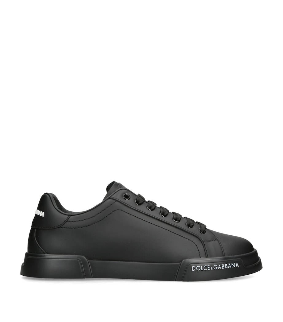 Leather Portofino Sneakers BLACK Image 1