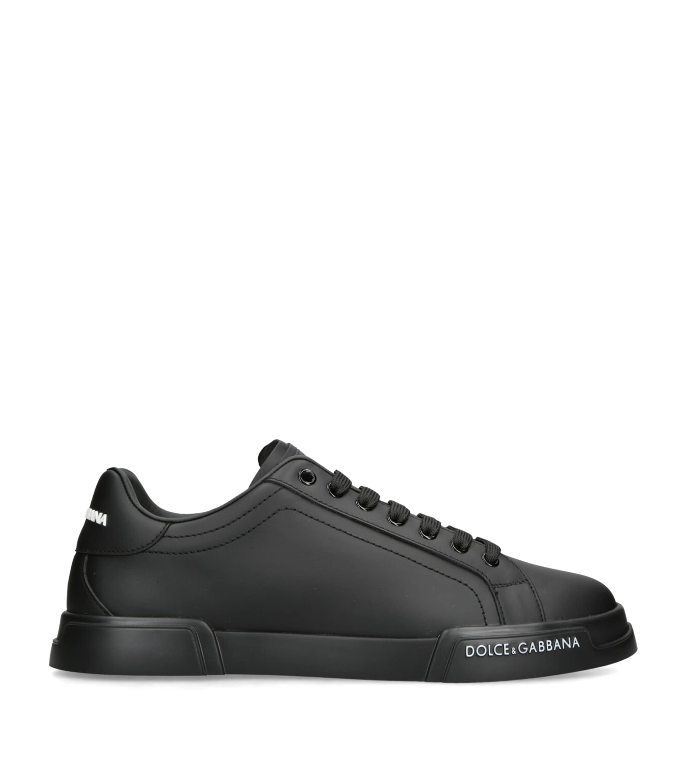 Dolce & Gabbana Leather Portofino Sneakers | Men Shoes | Trainers | Low-Top Trainers | Designers | Dolce & Gabbana
