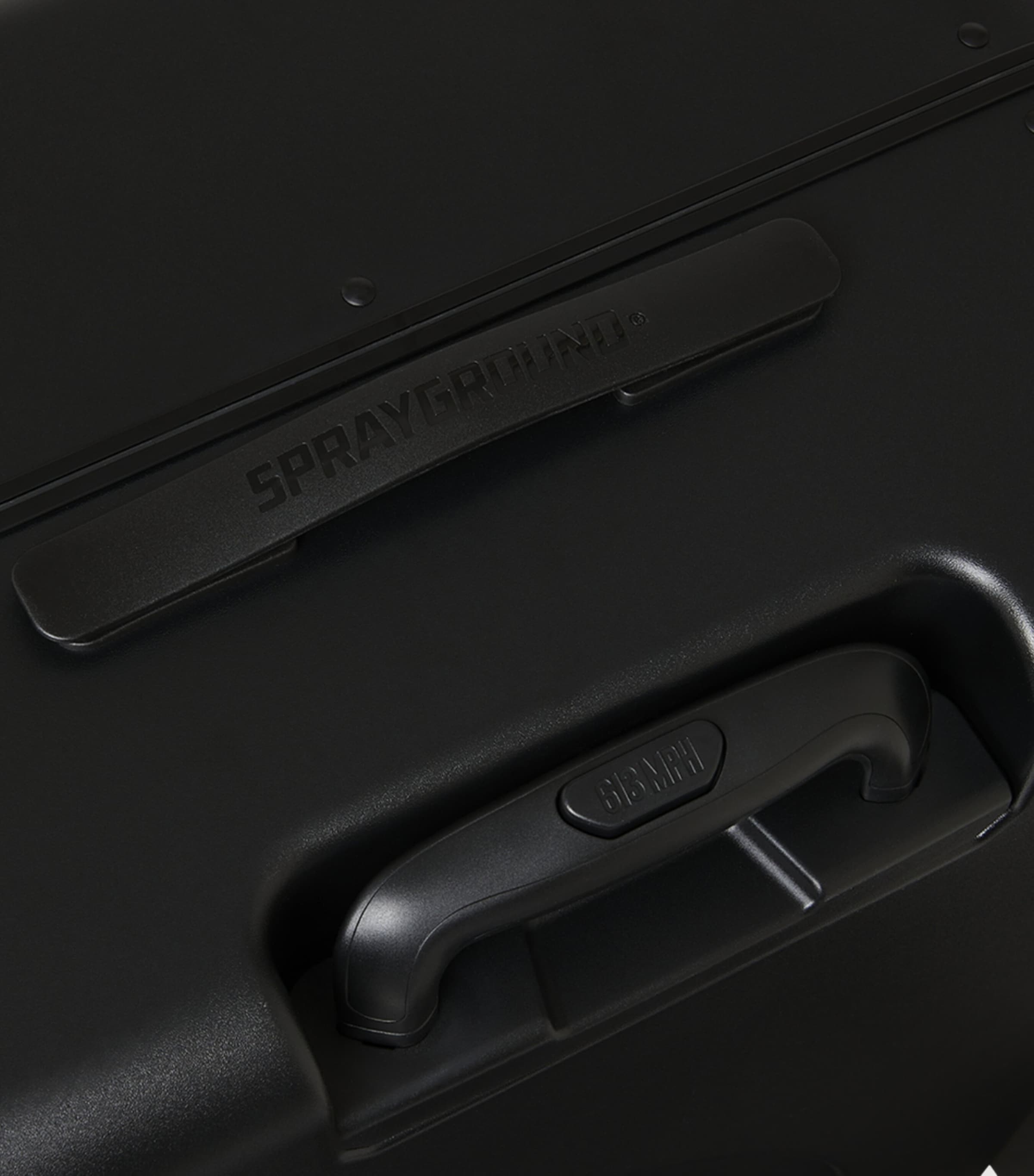 Embossed Check-In Suitcase (79cm) BLACK Image 8