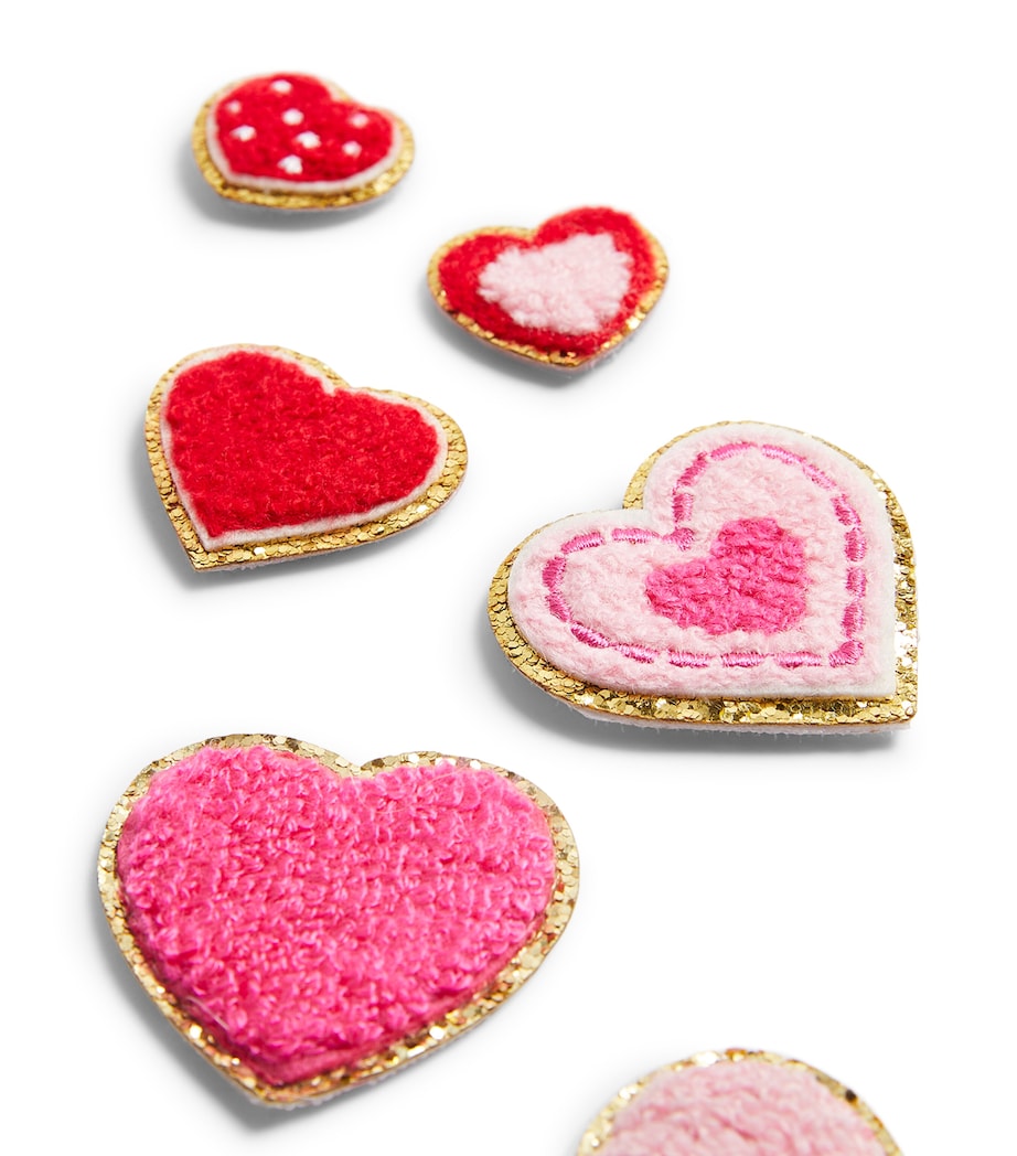 Set of 6 Valentines Heart Patches MULTI Image 3