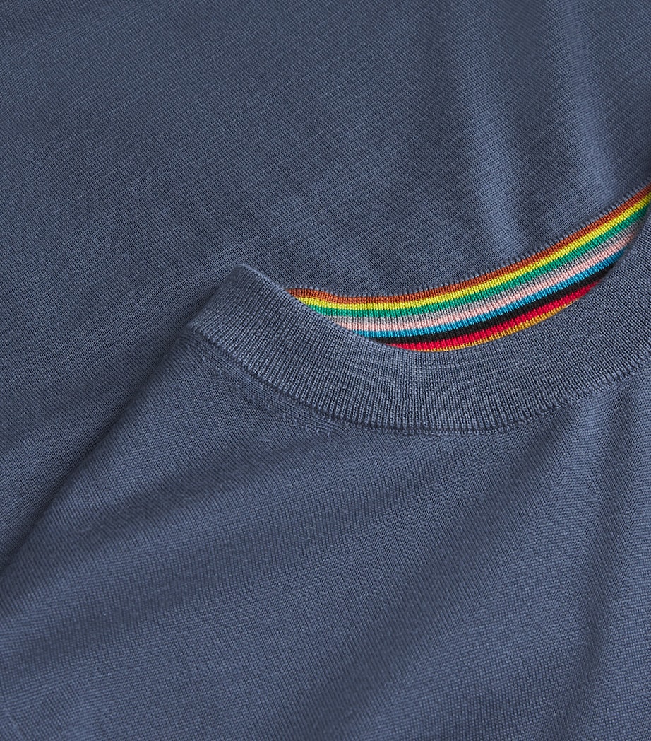 Merino Crew-Neck Sweater 44C_PETROL BLUE Image 5