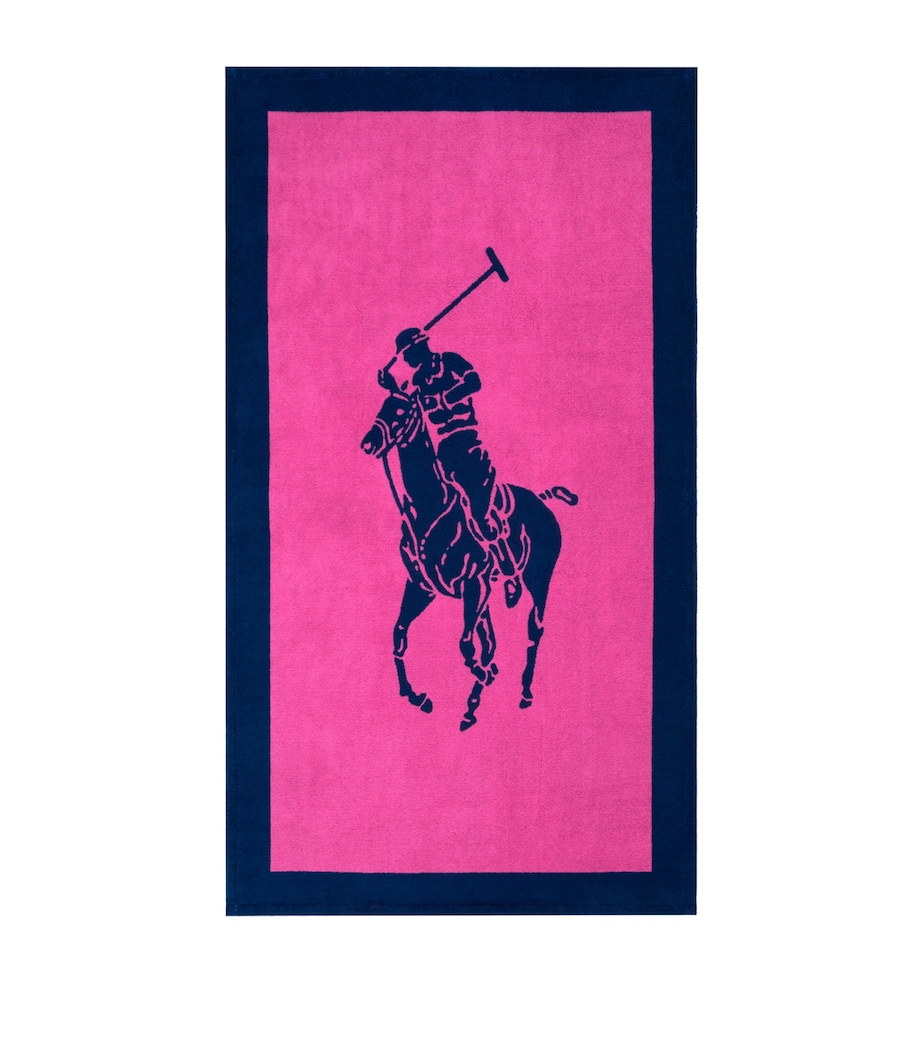 Polo Jacquard Bath Towel (100cm x 170cm) MAUI NAVY Image 1