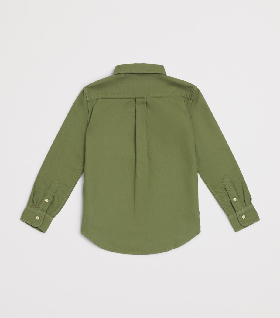 Ralph Lauren Kids Cotton Polo Pony Shirt (2-7 Years) Cargo Green Image 2