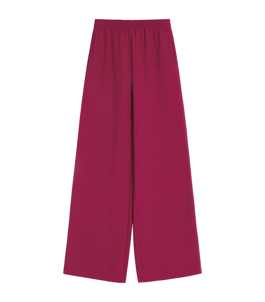Valentino Womens Silk Wide-Leg Trousers Image 1