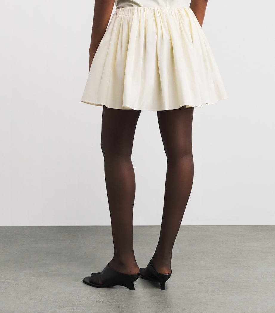 Brandon Maxwell Womens The Hadley Mini Skirt Butter Yellow Image 5