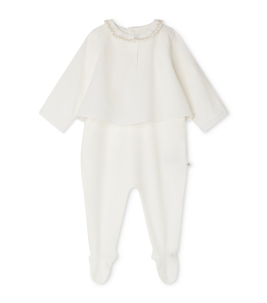 Cotton Sage Sleepsuit (1-18 Months) BLANC NATUREL Image 1