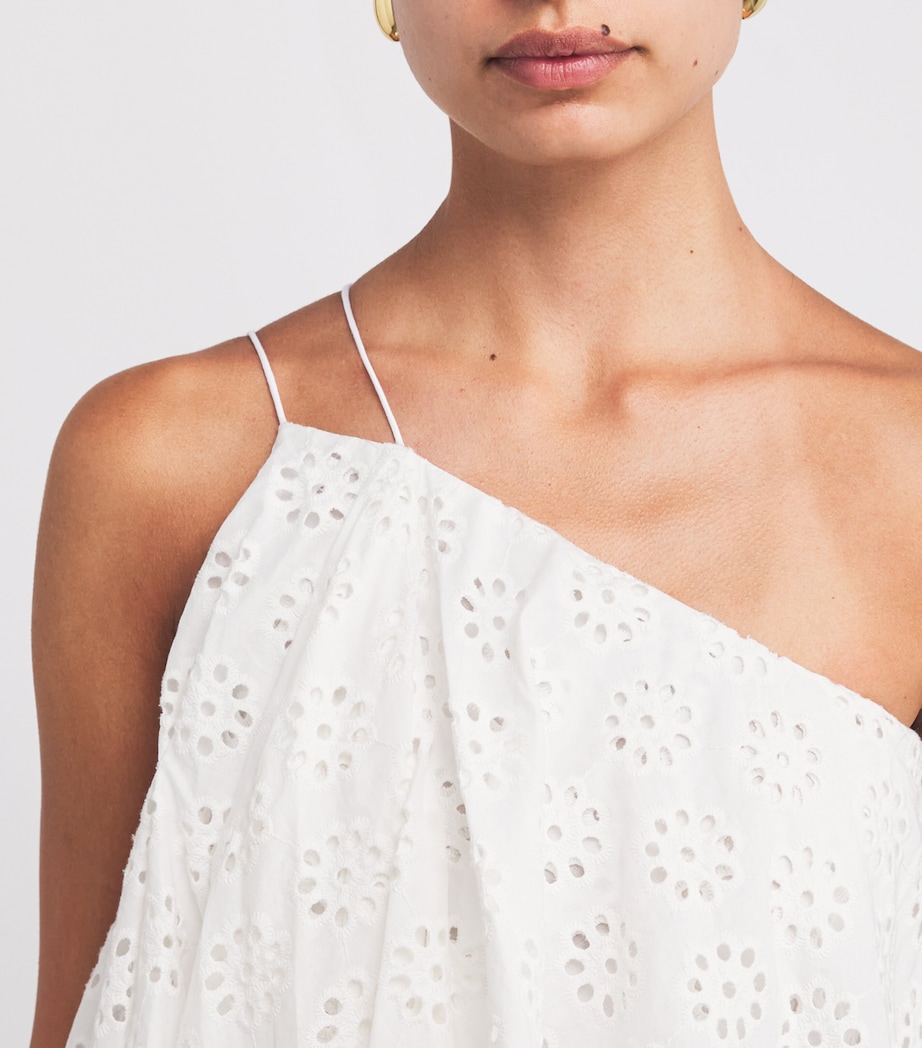 Ruffled Isa Maxi Dress WHITE EYELET WHEY Image 6