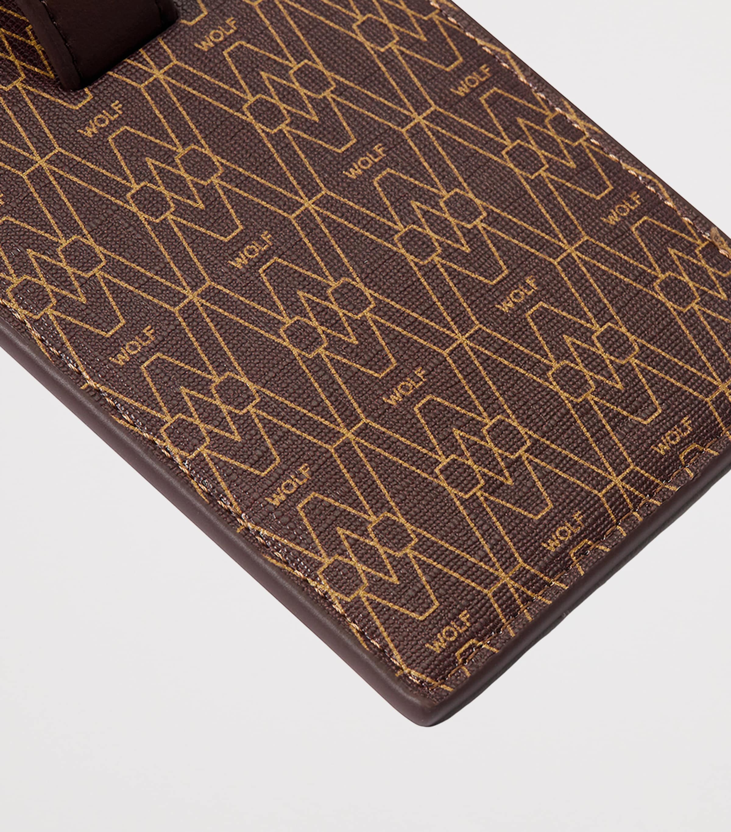 Vegan Signature Luggage Tag BROWN Image 4