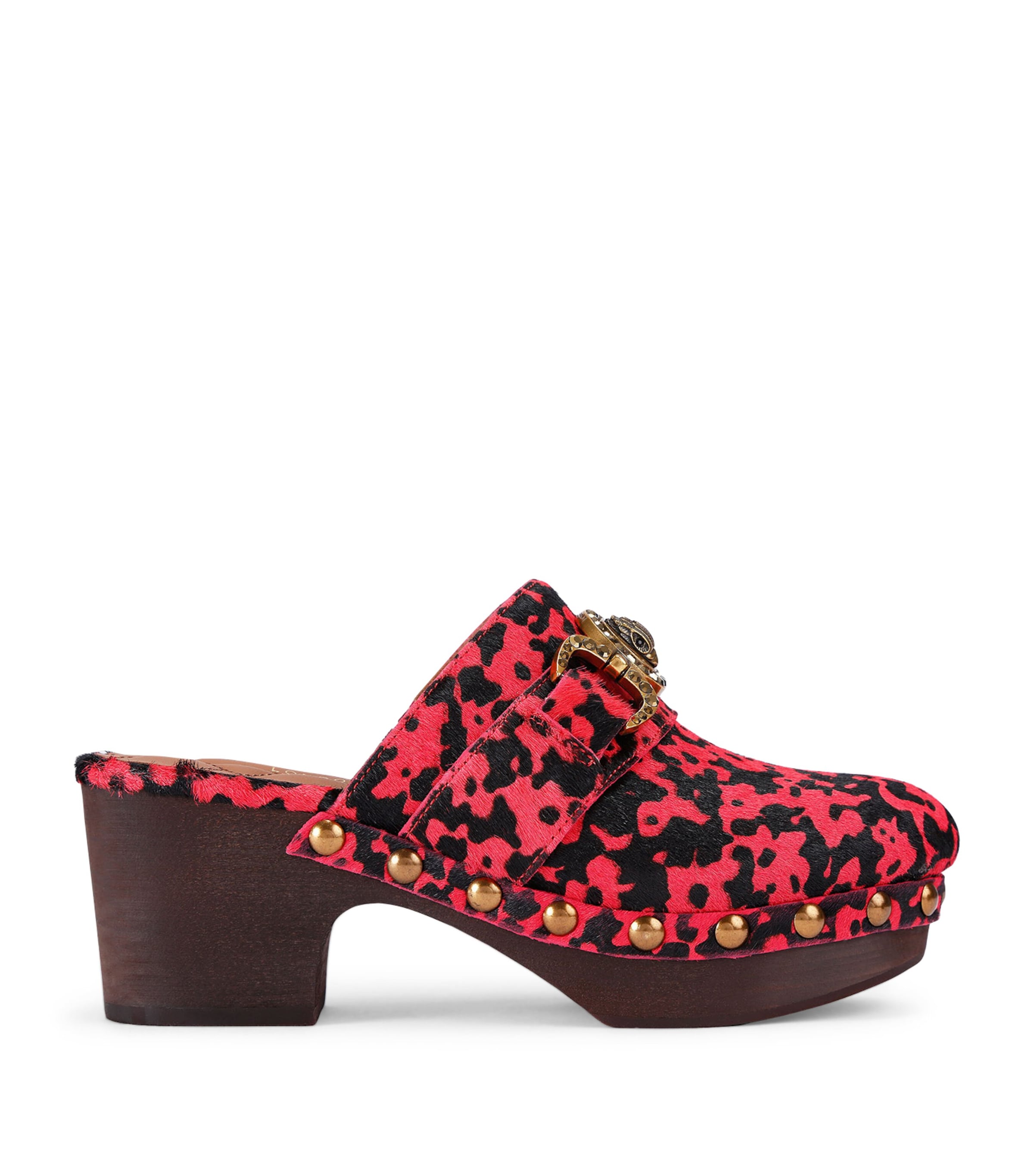 Kurt Geiger Leather Mansion Clogs In Multi
