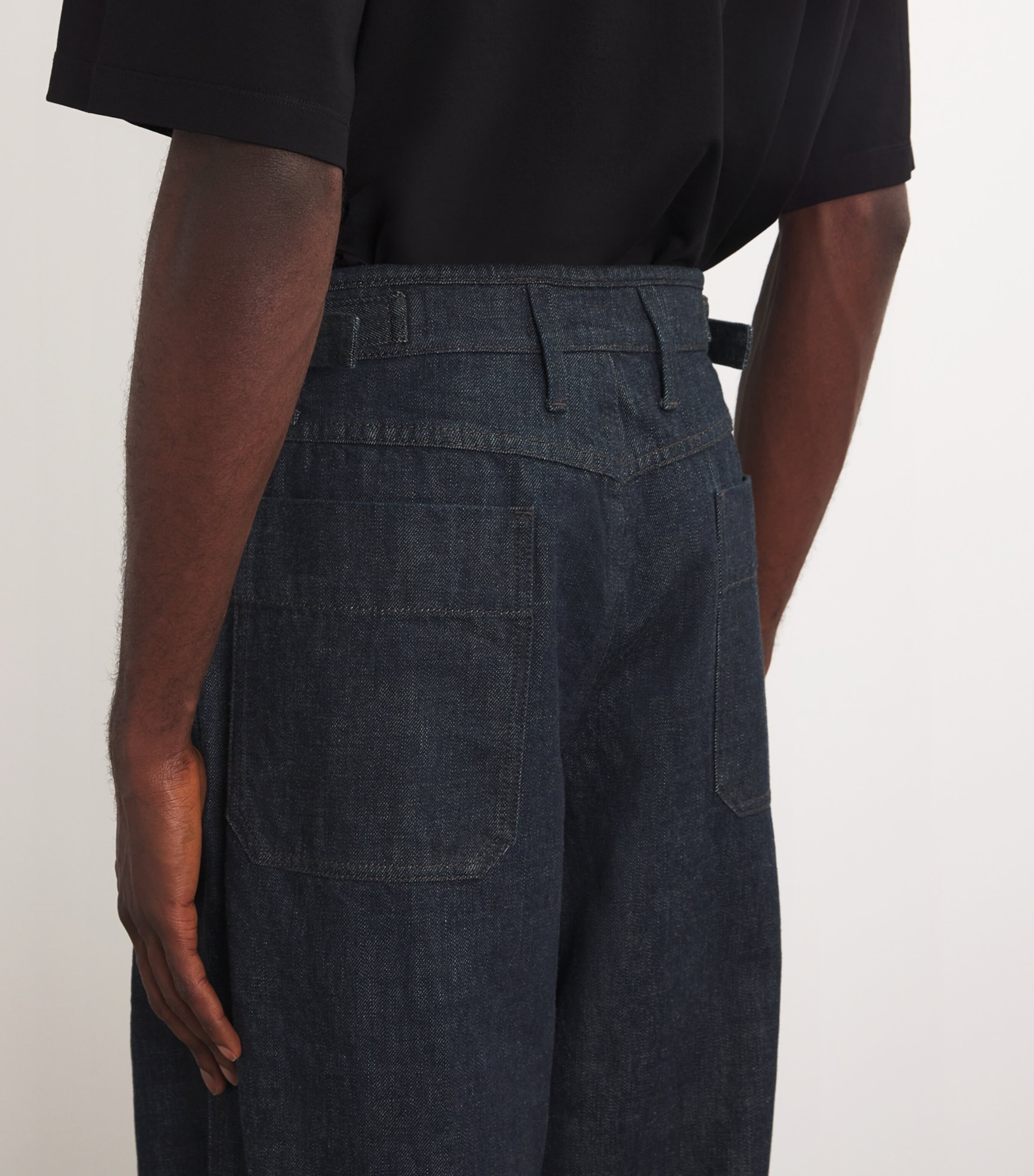 Lemaire Pleated Wide-Leg Jeans | Harrods US