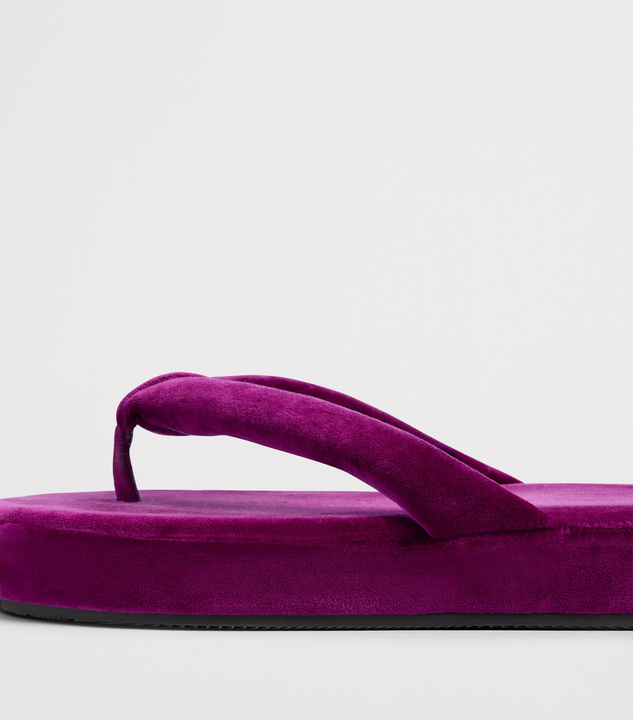Balenciaga Velvet Jet Lag Flatform Flip Flops Image 7