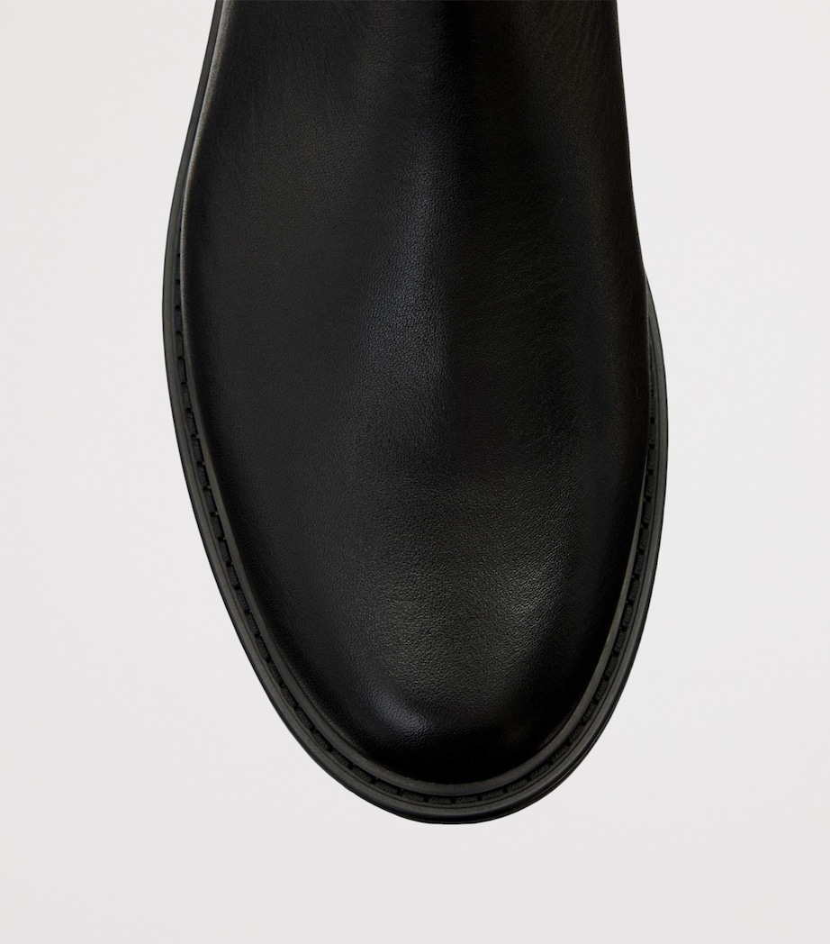 AllSaints Leather Bales Boots Black Image 2