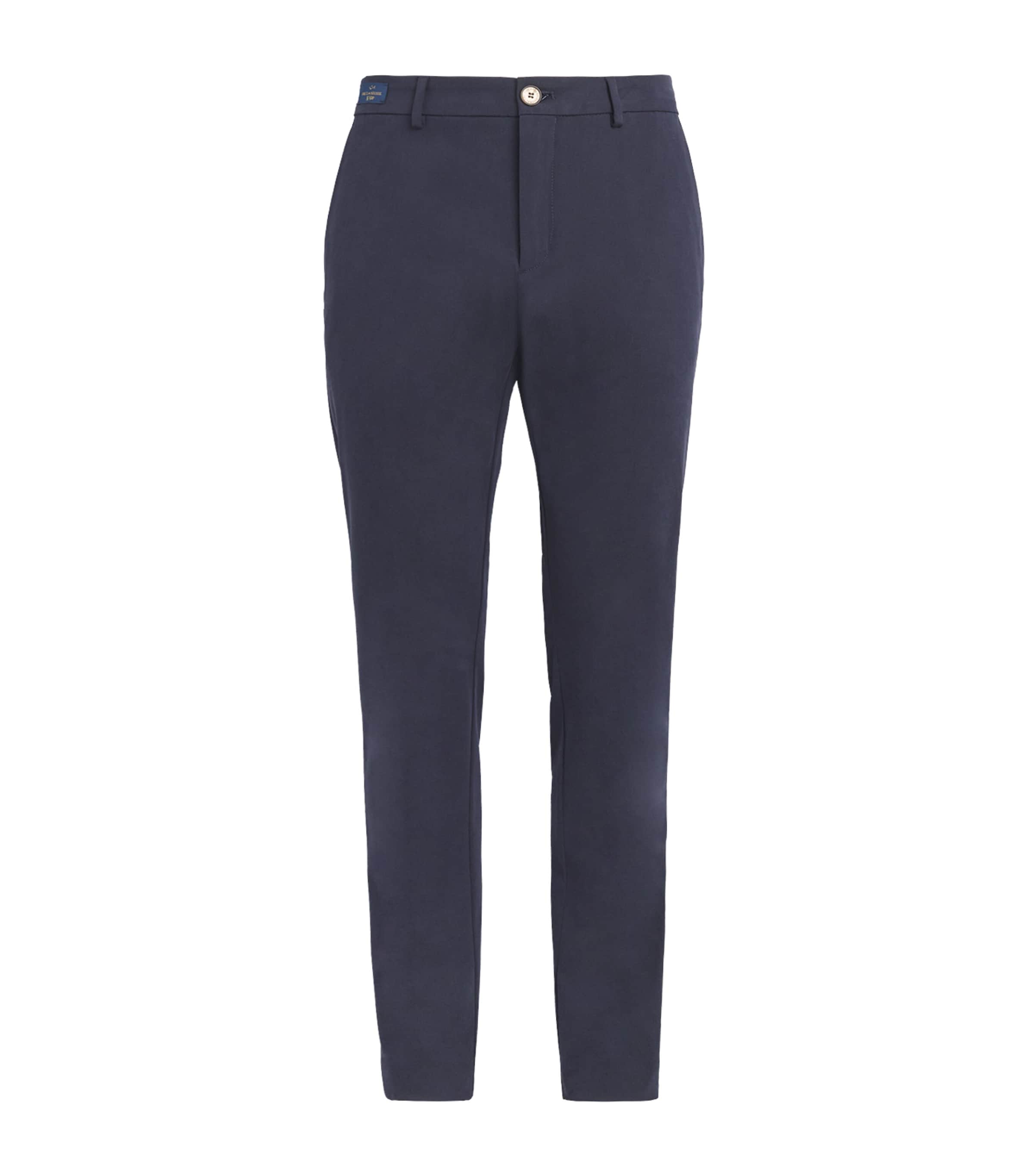 Paul & Shark Mens X-Soft Straight Chinos Profondo Blu Image 1