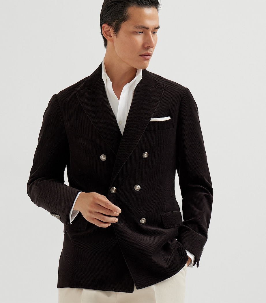 Cotton-Cashmere Corduroy Deconstructed Blazer C101 Image 2