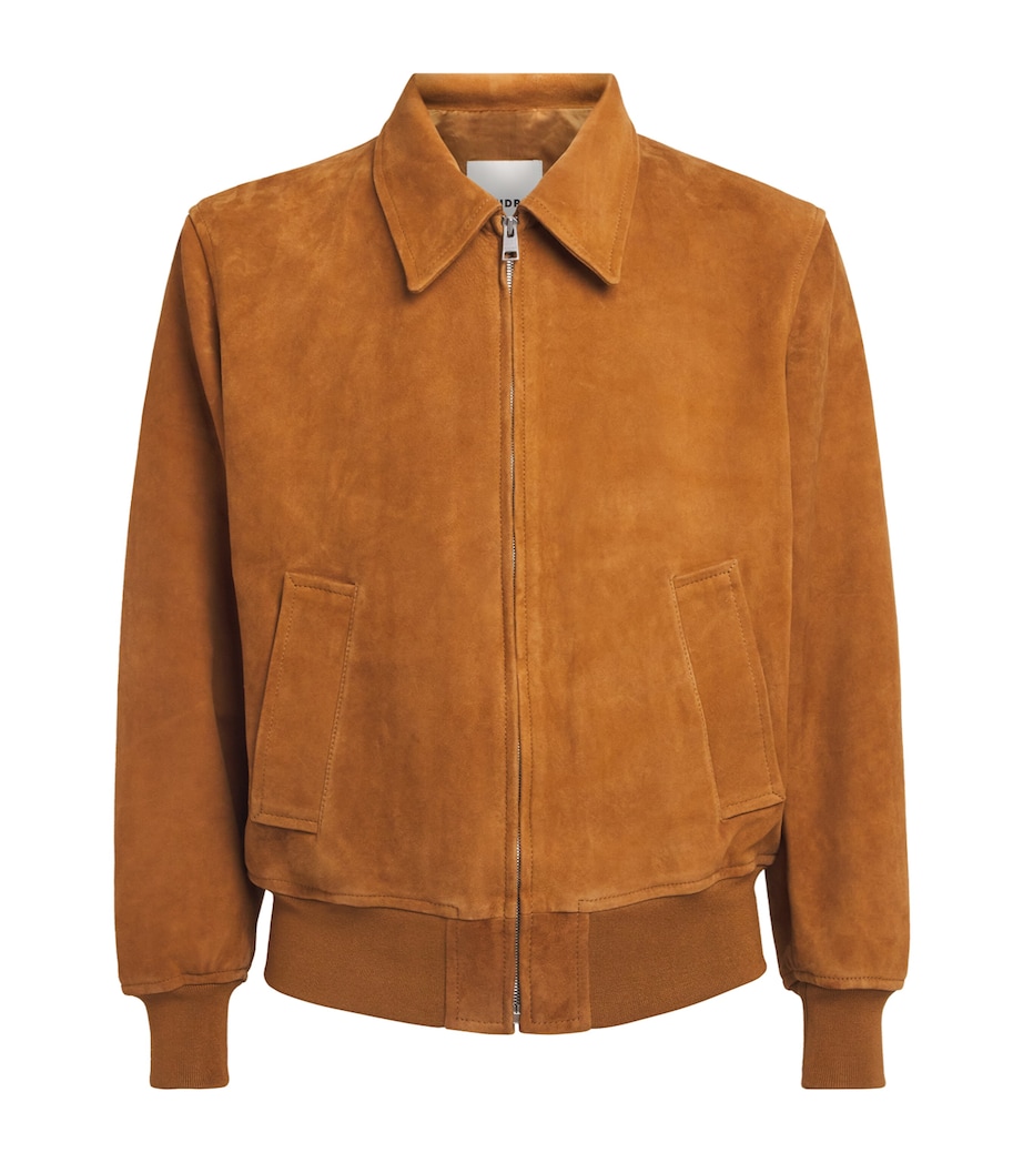 Suede Bomber Jacket COGNAC Image 1