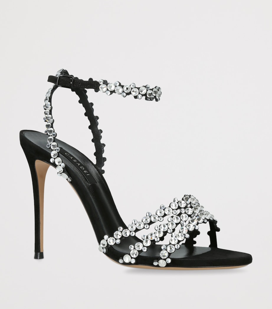 Casadei Julia C Love Heeled Sandals 100 Blk/other Image 2