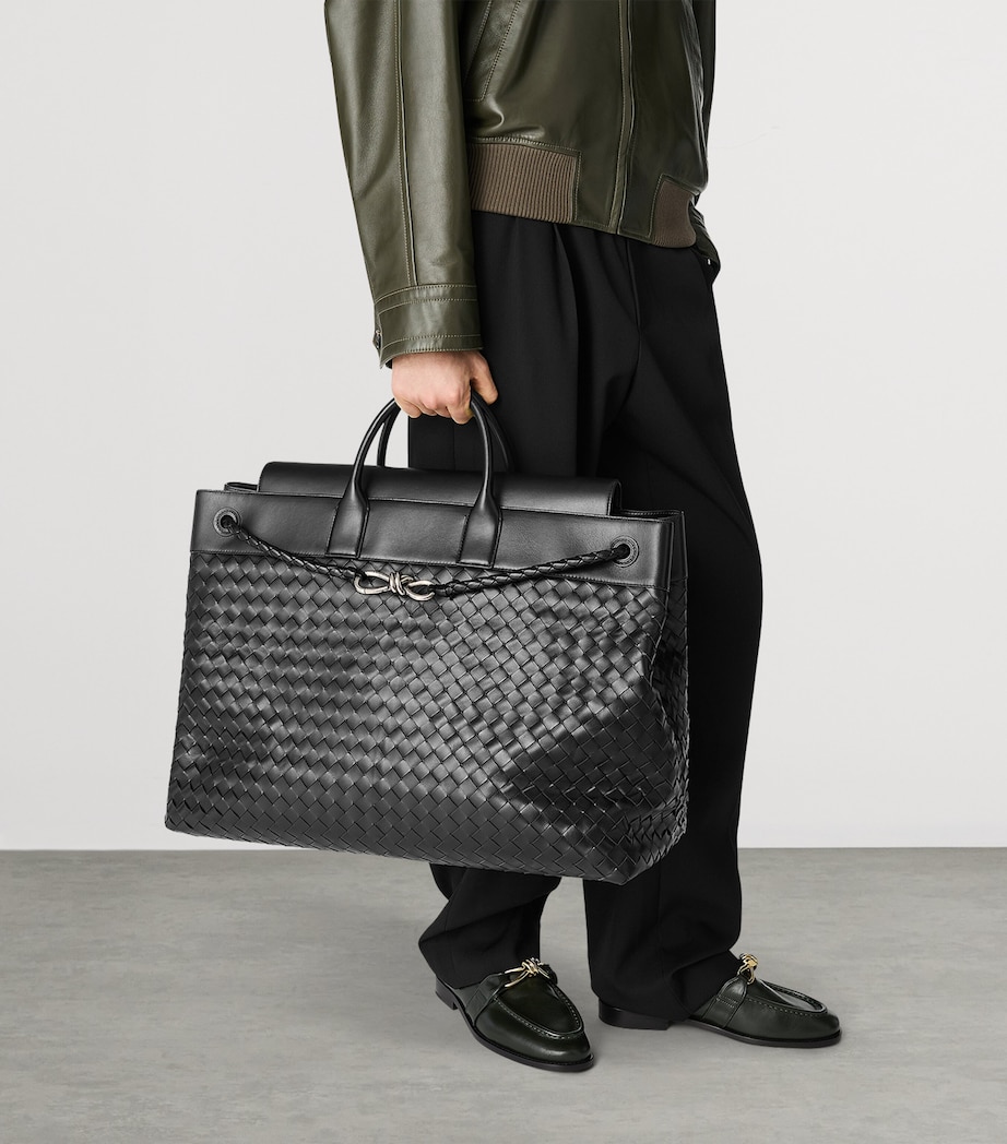 Large Calfskin Andiamo Voyager Holdall 1208 Image 6