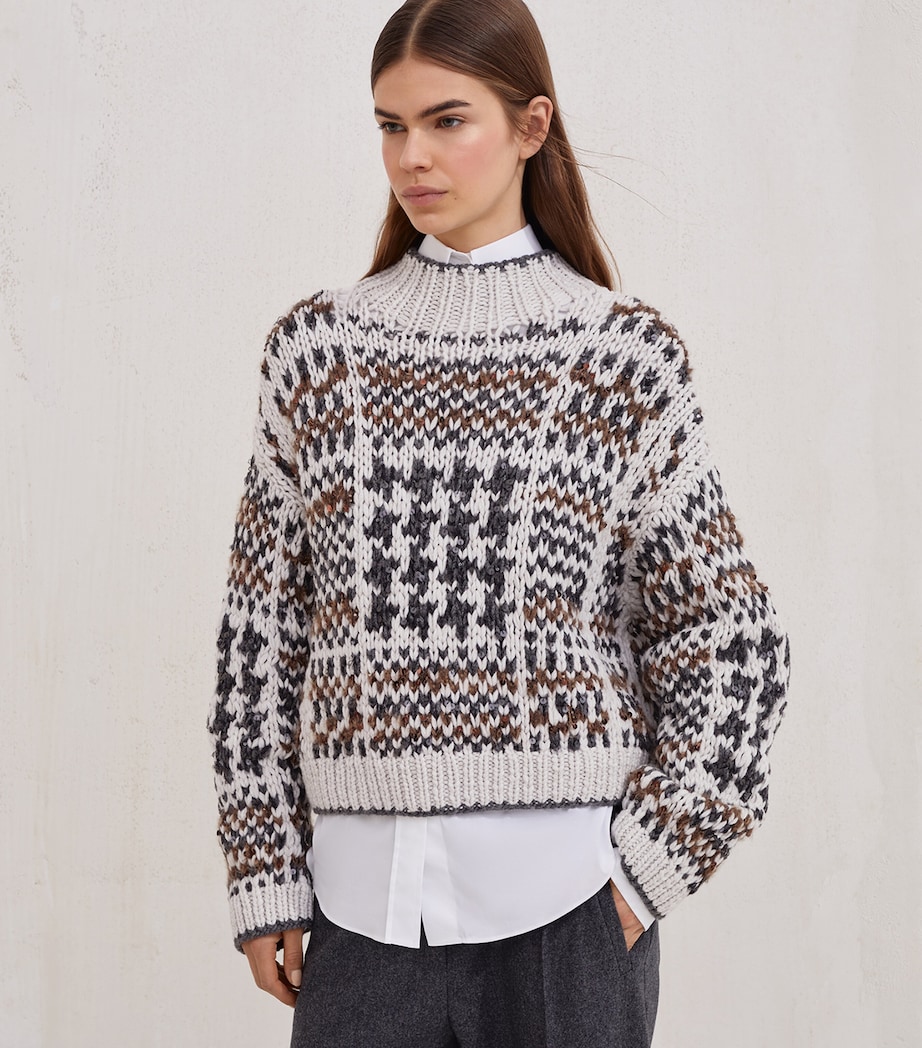 Cashmere Prince of Wales OPERA Sweater C9610 Image 2