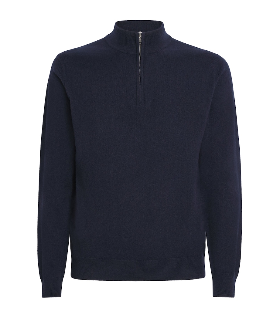 Cashmere Half-Zip Sweater NAVY BUAA Image 1