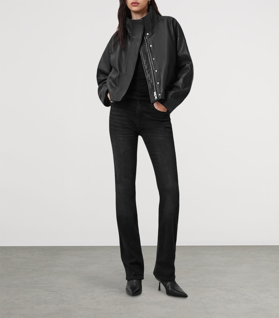 Ryder Leather Jacket BLACK Image 2