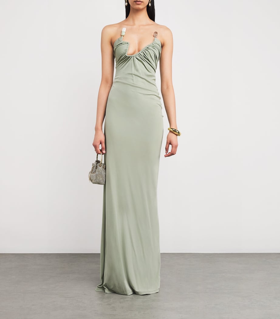 Strapless Odessa Arced Gown SAGE Image 2