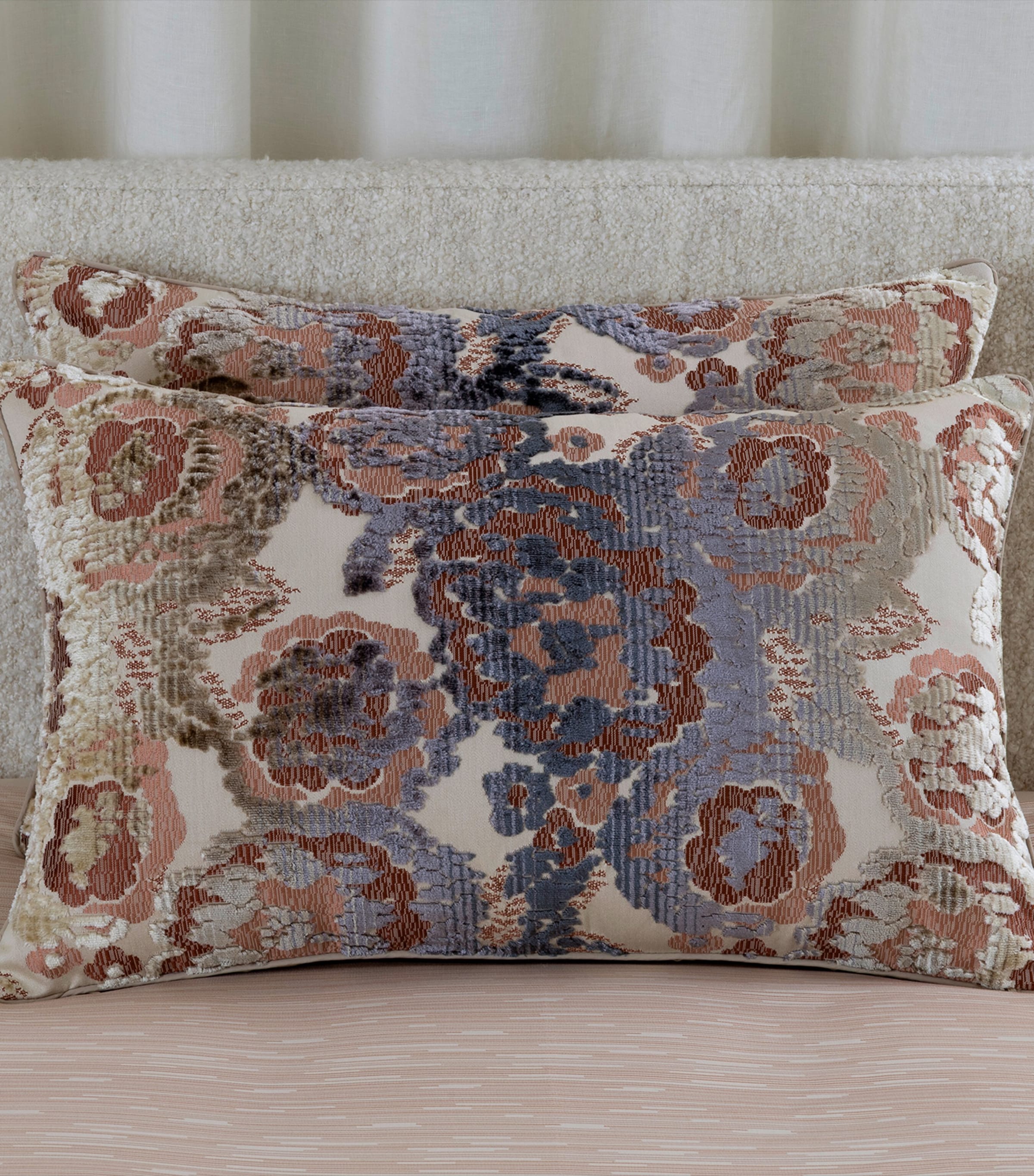 Frette Collector Decorative Cushion (40cm x 60cm) Misty Blush Image 1