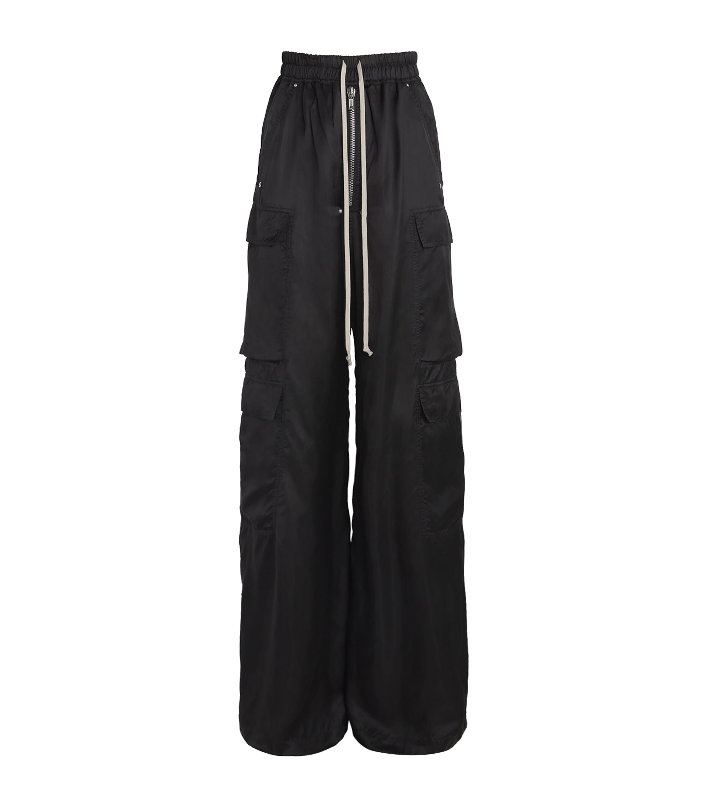 Rick Owens Cargobelas Wide-leg Trousers In Black