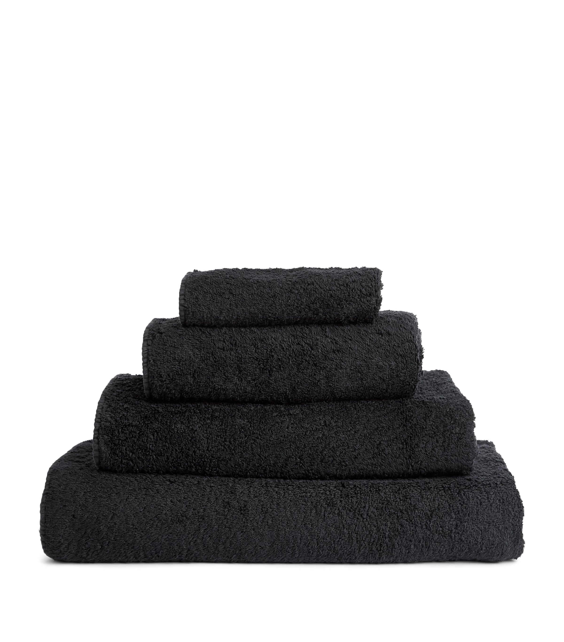 Abyss & Habidecor Super Pile Bath Towel In Black